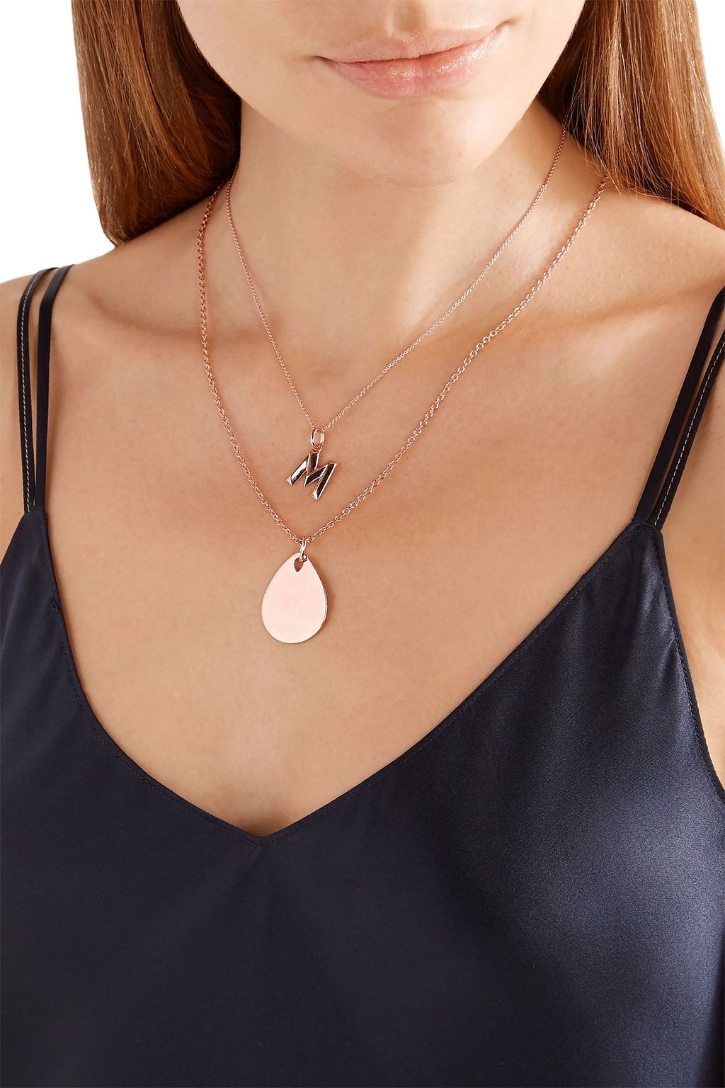 MONICA VINADER Rose gold vermeil pendant
