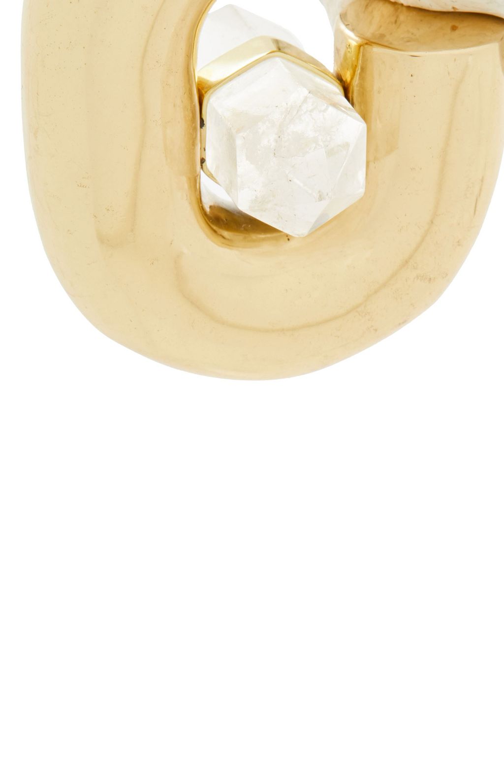 CORNELIA WEBB Gold-tone quartz earrings