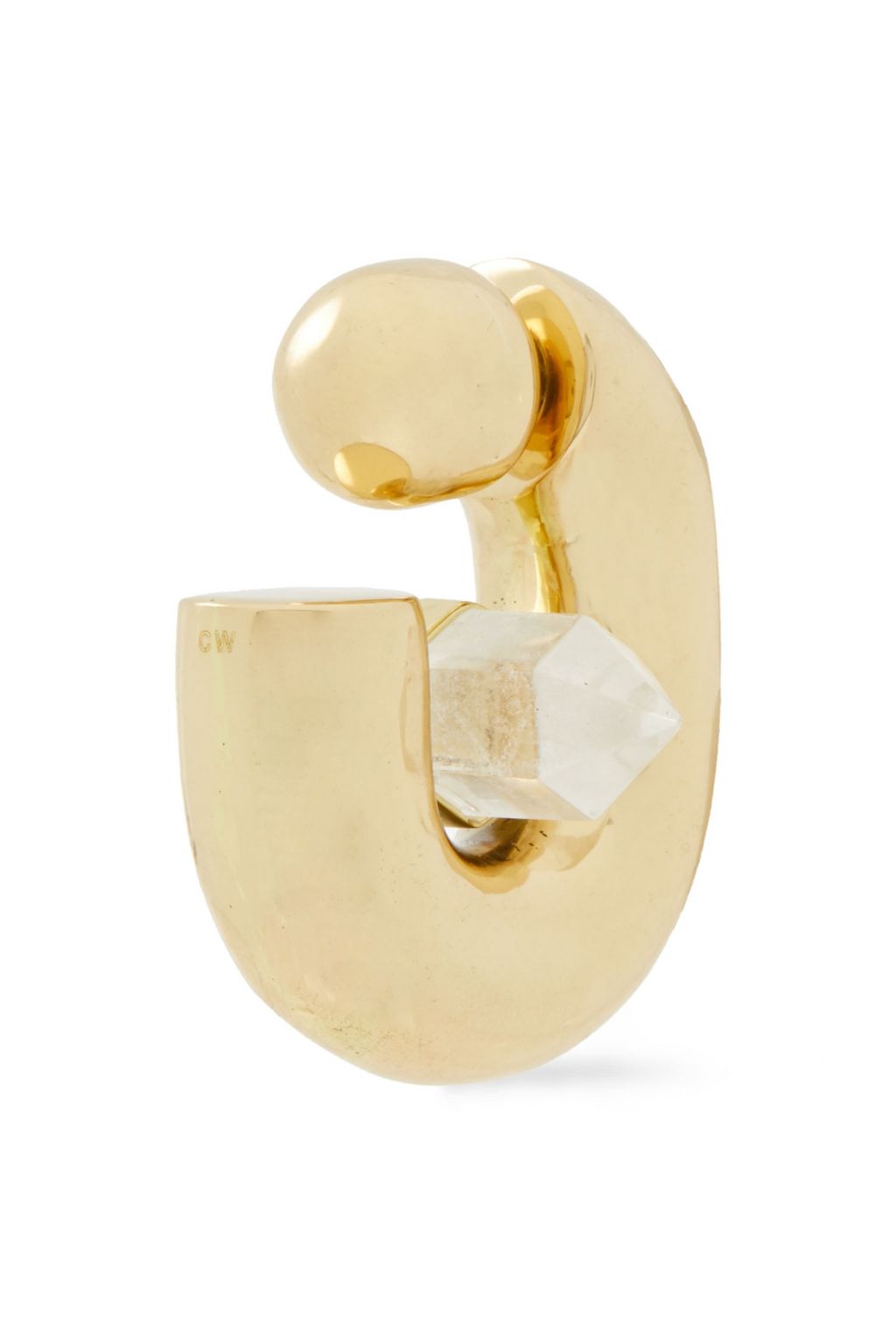 CORNELIA WEBB Gold-tone quartz earrings