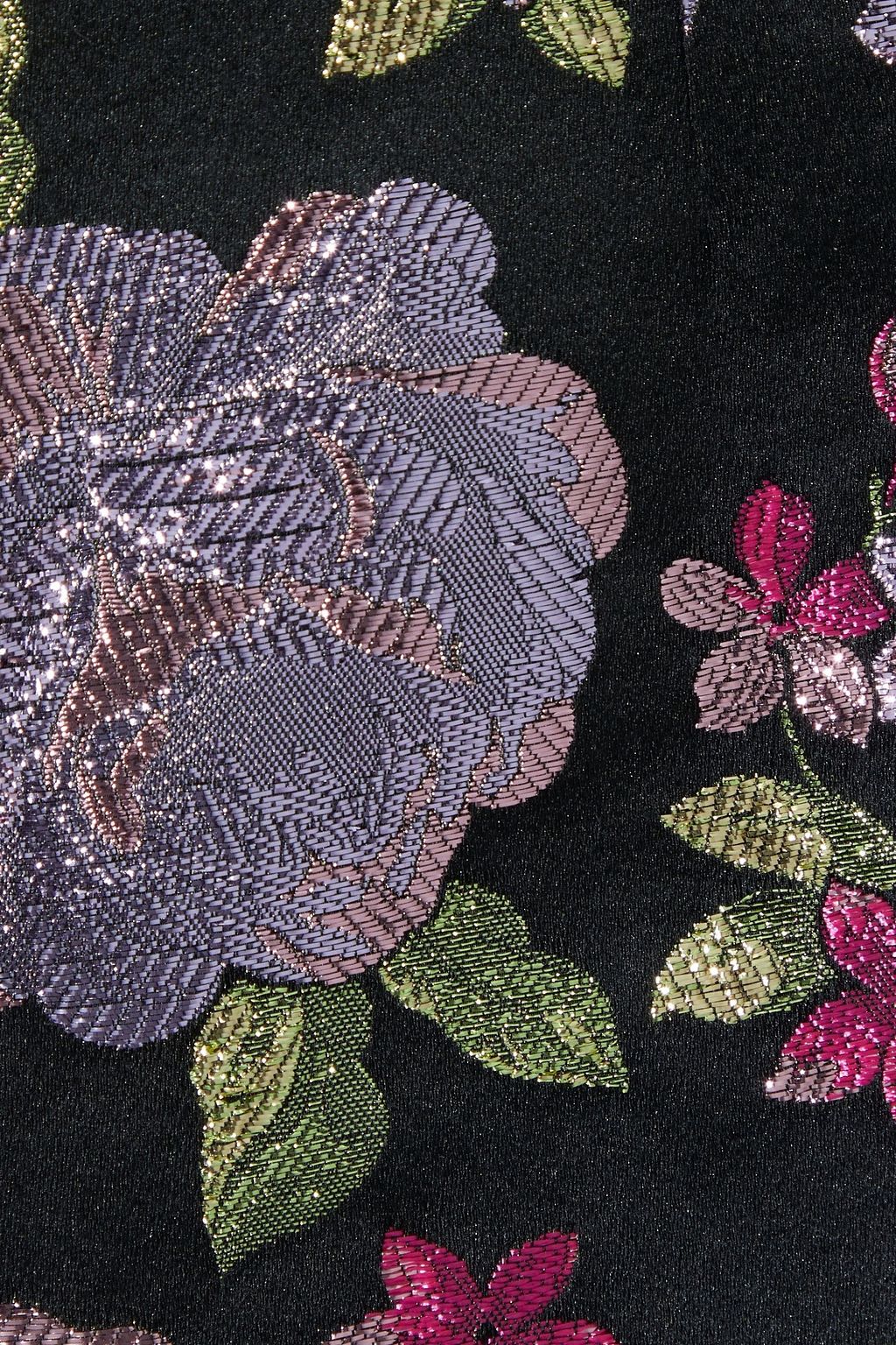 DOLCE&GABBANA Metallic floral-jacquard mini skirt