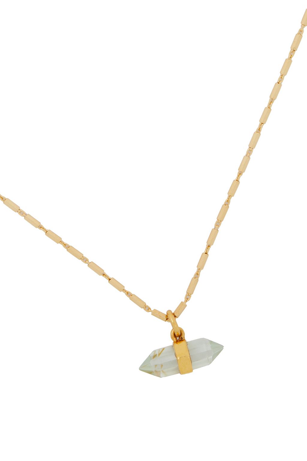 CORNELIA WEBB 24-karat gold-plated quartz necklace