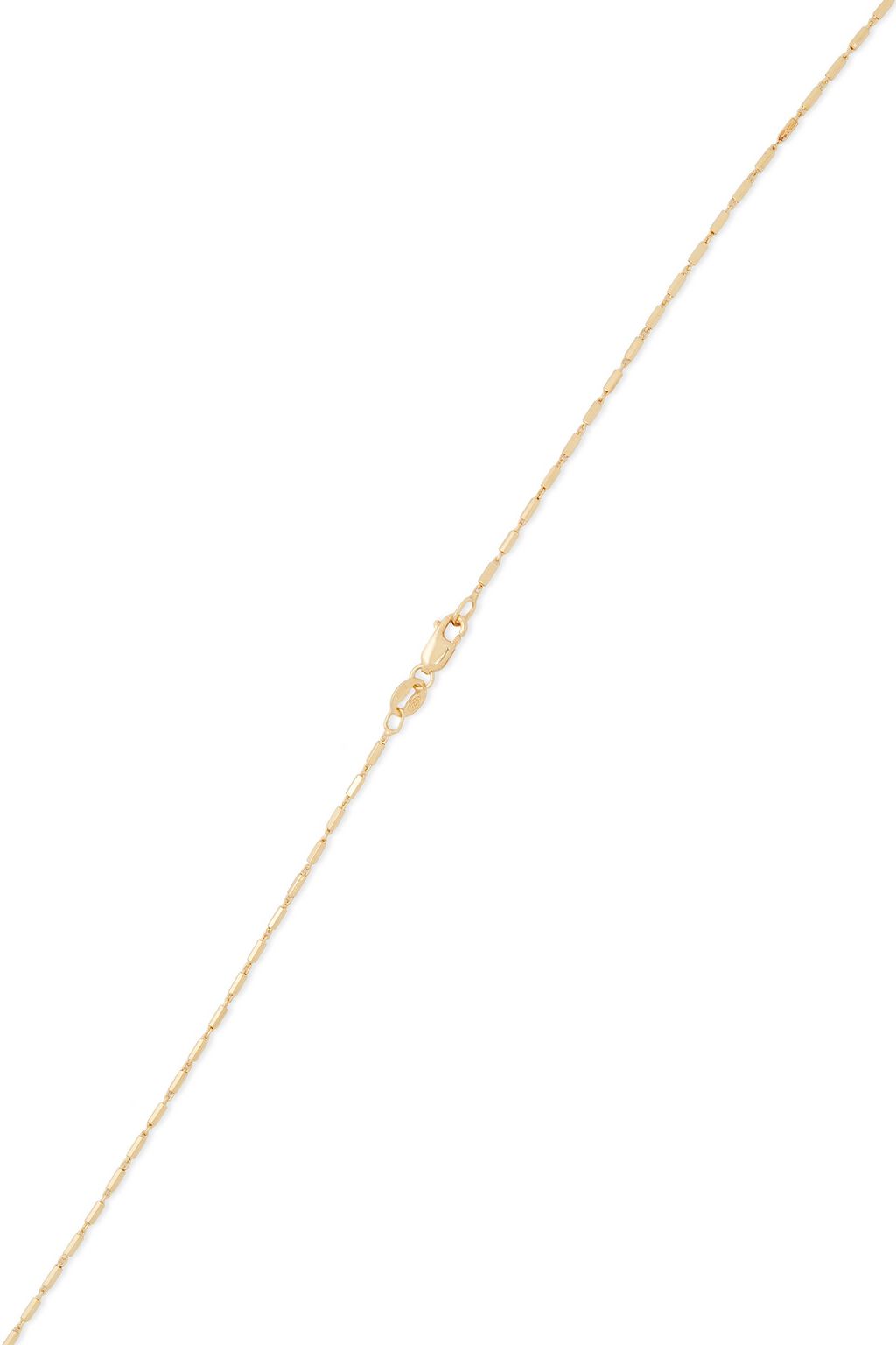CORNELIA WEBB 24-karat gold-plated quartz necklace