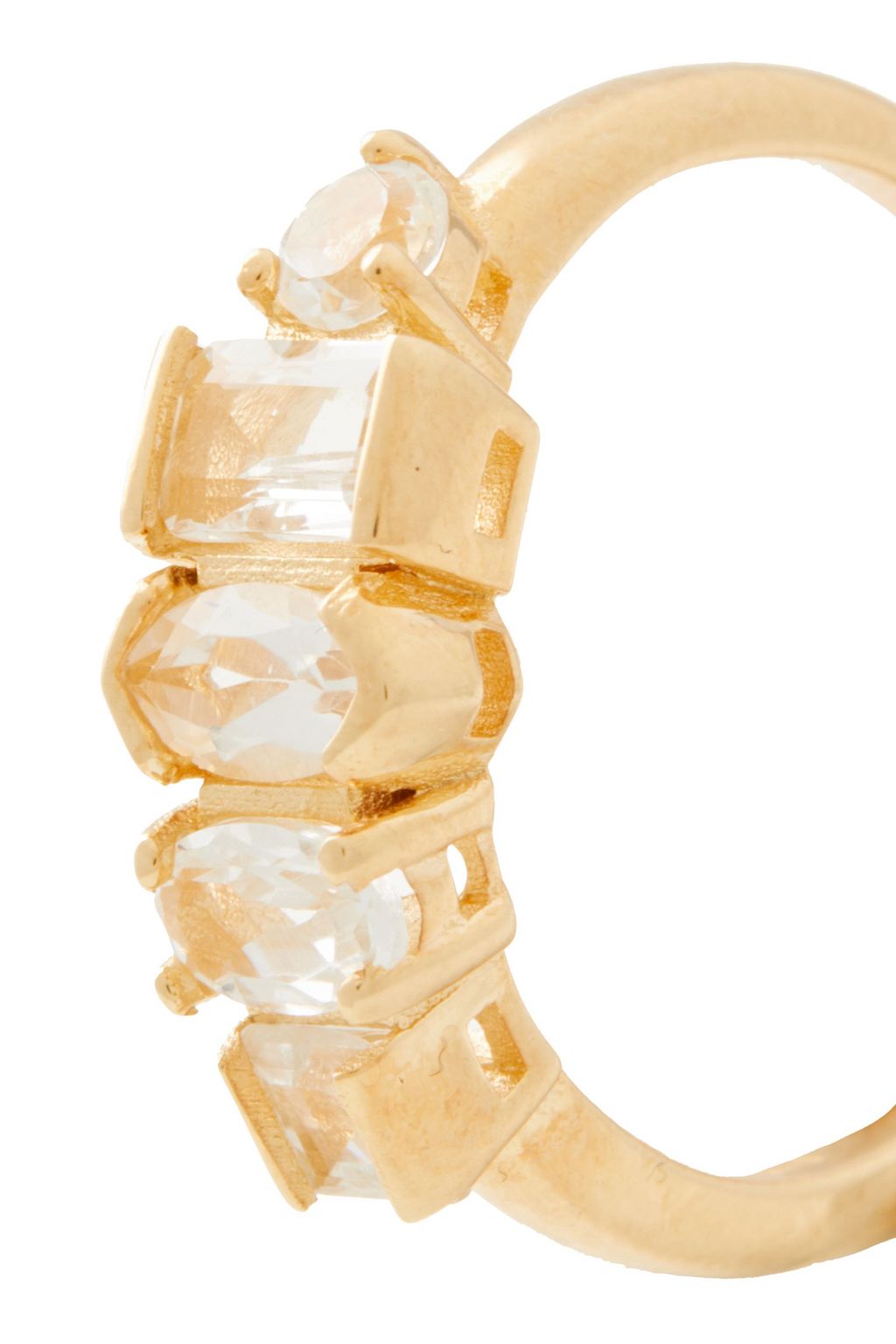 CORNELIA WEBB 24-karat gold-plated topaz ring