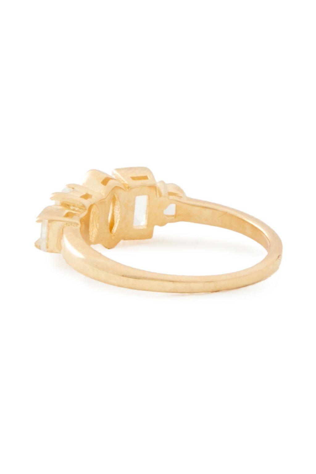 CORNELIA WEBB 24-karat gold-plated topaz ring