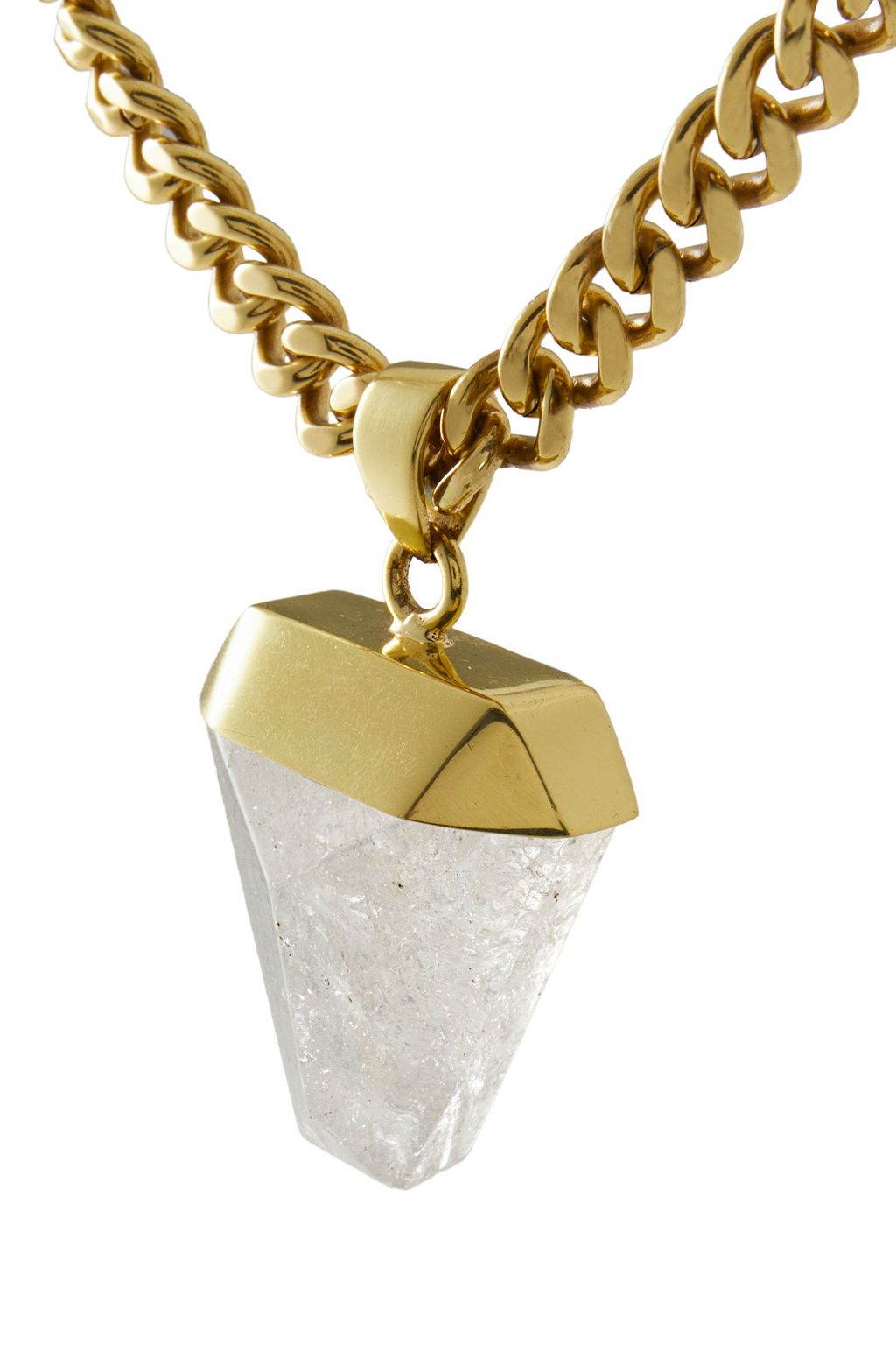 CORNELIA WEBB Gold-tone quartz necklace