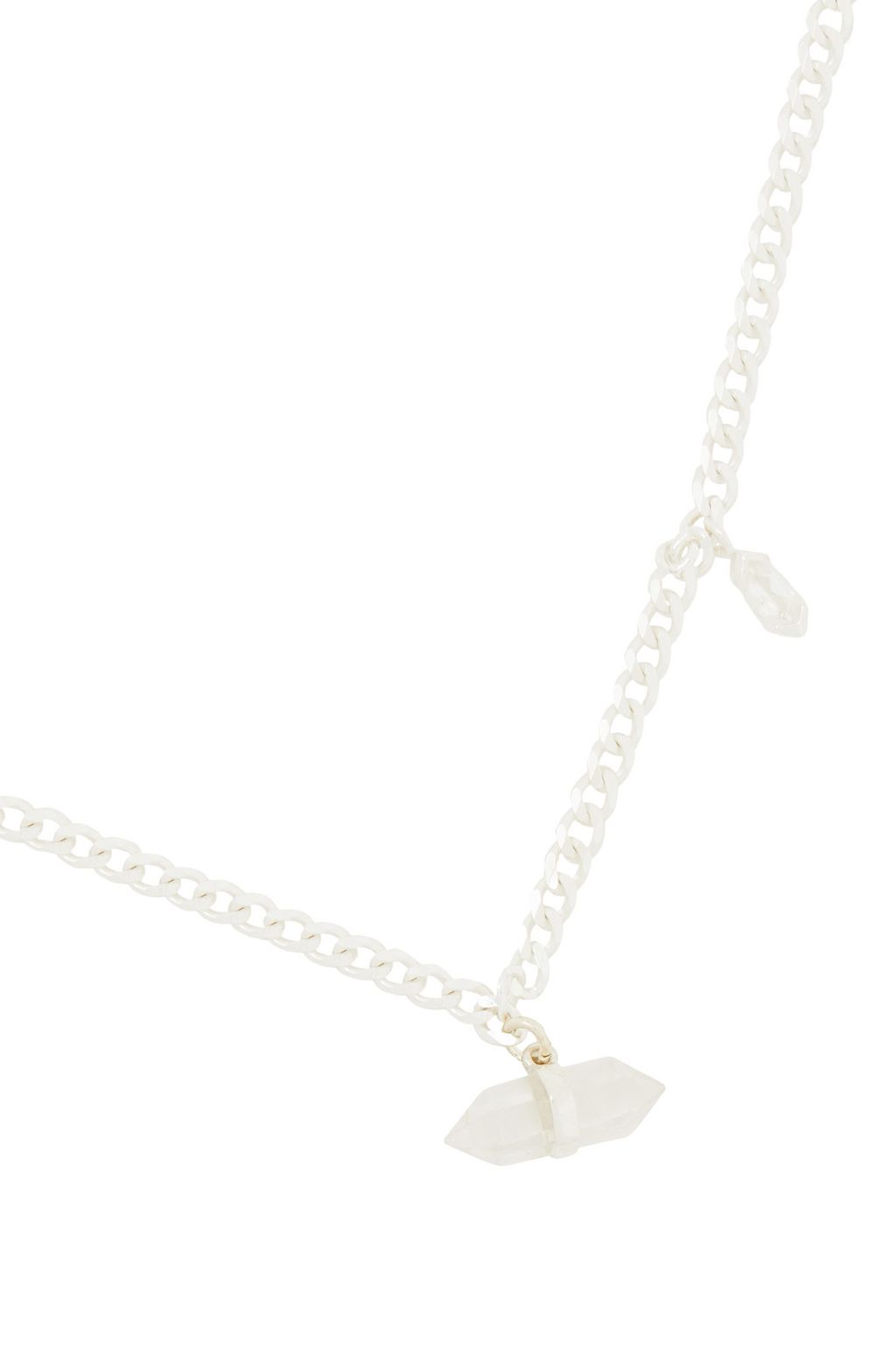 CORNELIA WEBB Recycled sterling silver, topaz and quartz necklace