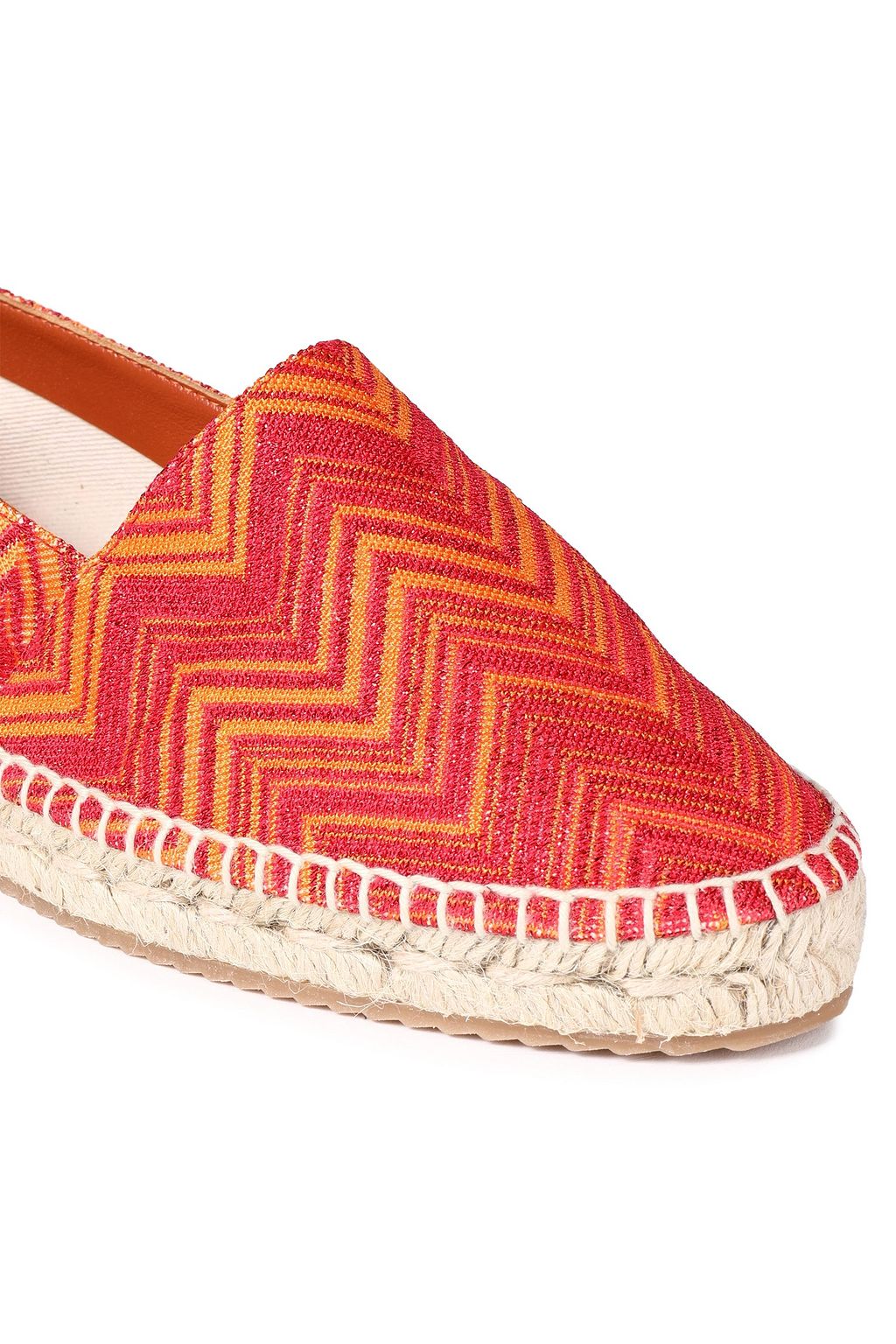 MISSONI Metallic crochet-knit espadrilles