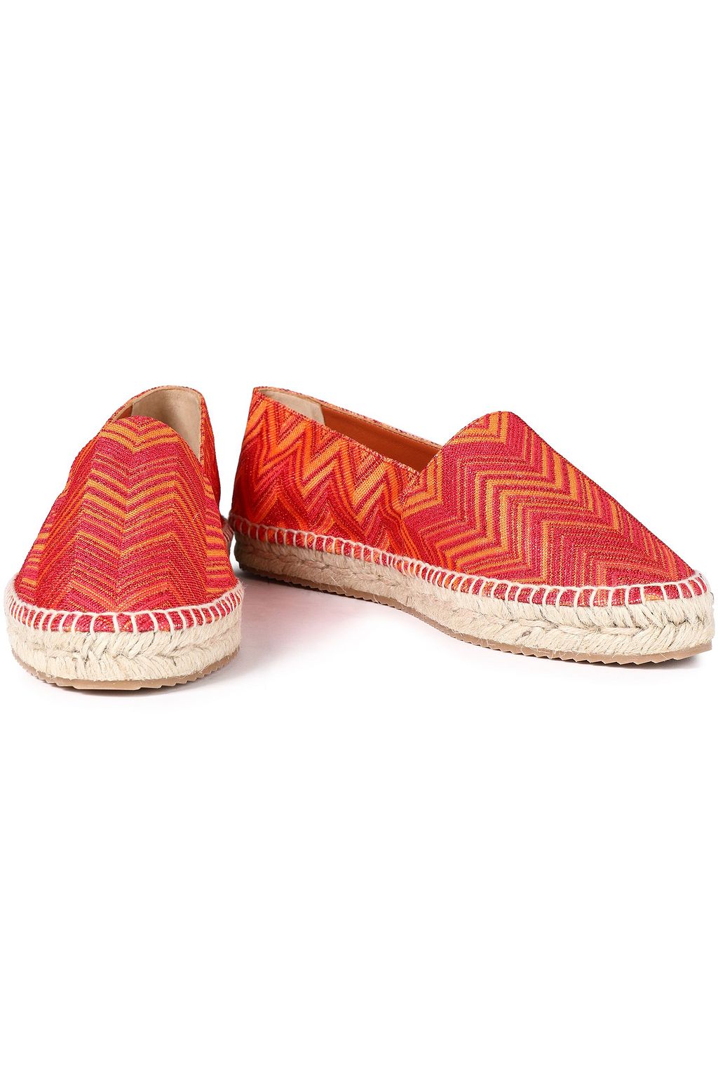 MISSONI Metallic crochet-knit espadrilles