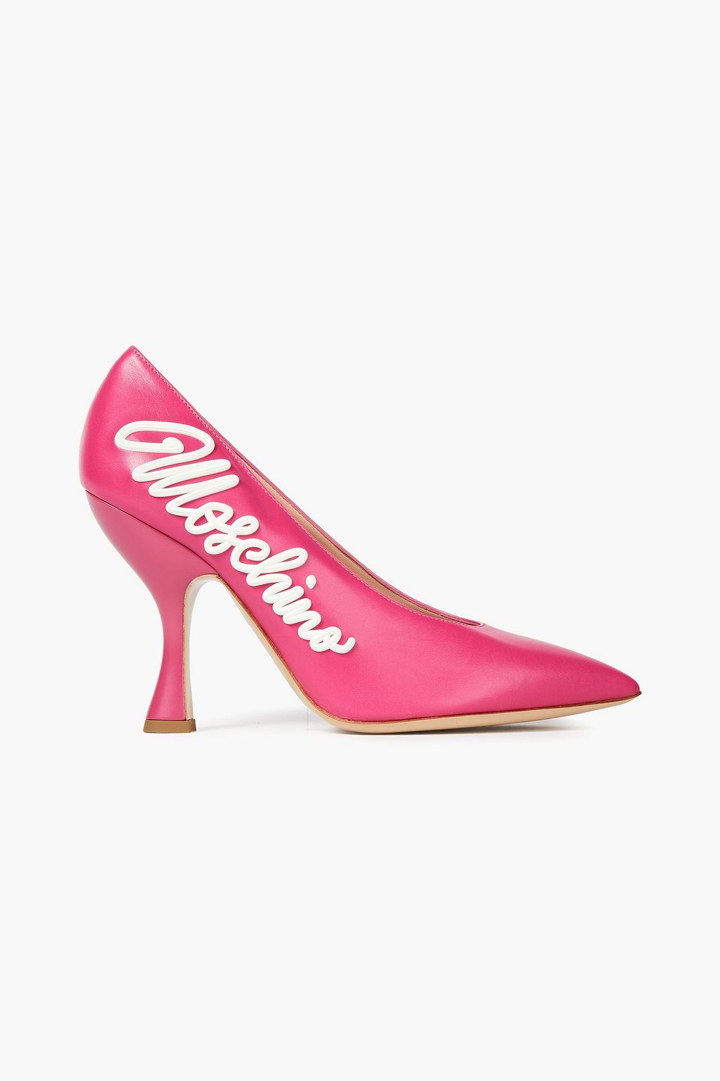 moschino logo heels