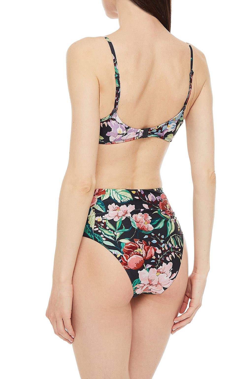 ZIMMERMANN Bellitude floral-print high-rise bikini briefs
