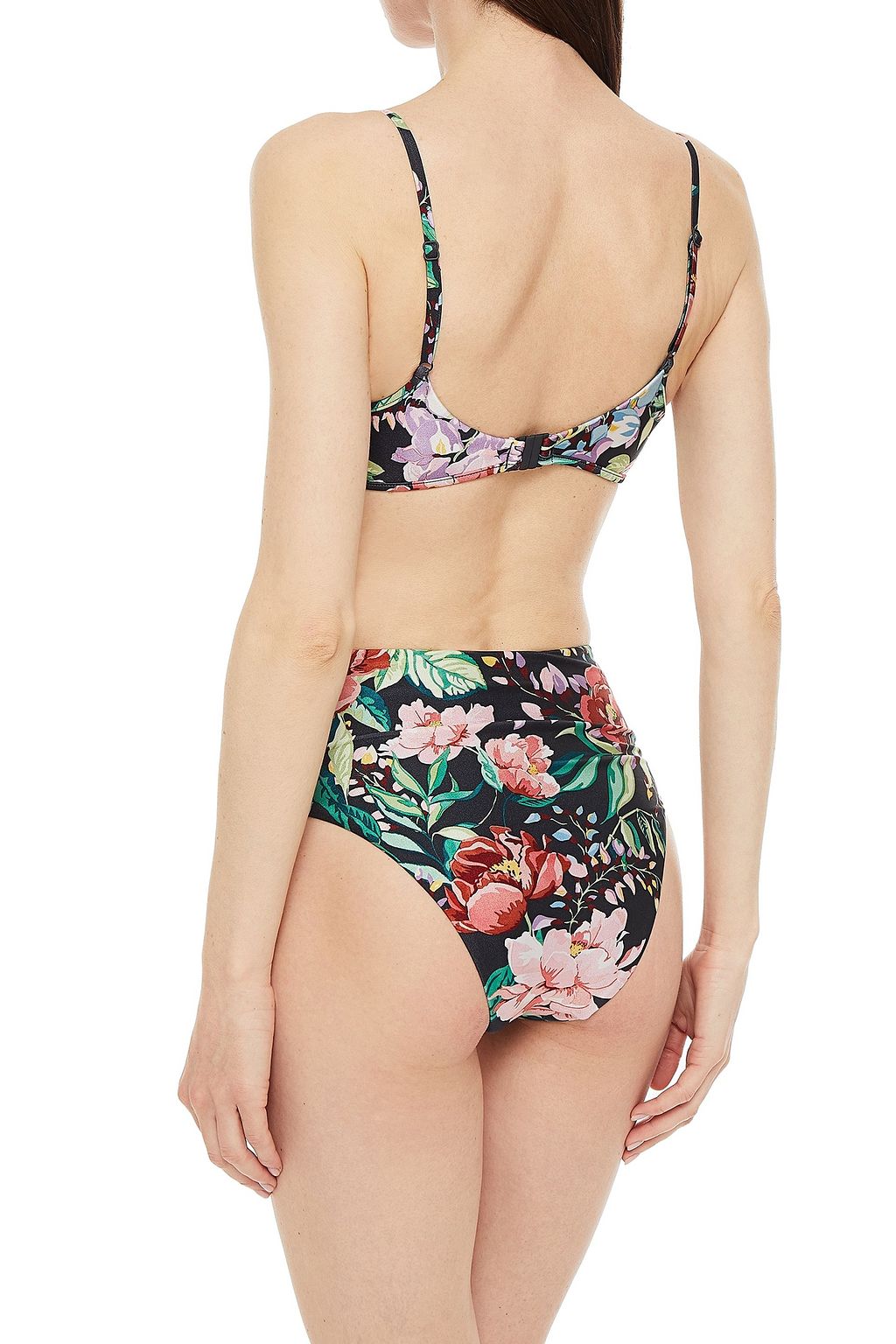 ZIMMERMANN Bellitude Bullet floral-print bikini top
