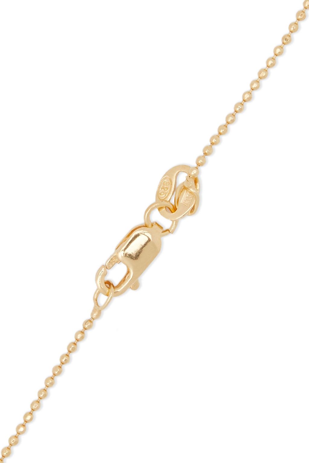 CORNELIA WEBB 24-karat gold-plated quartz necklace