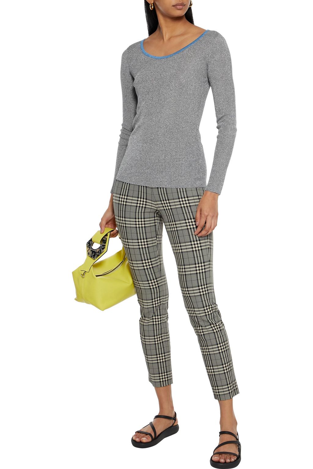 M MISSONI Metallic ribbed-knit sweater