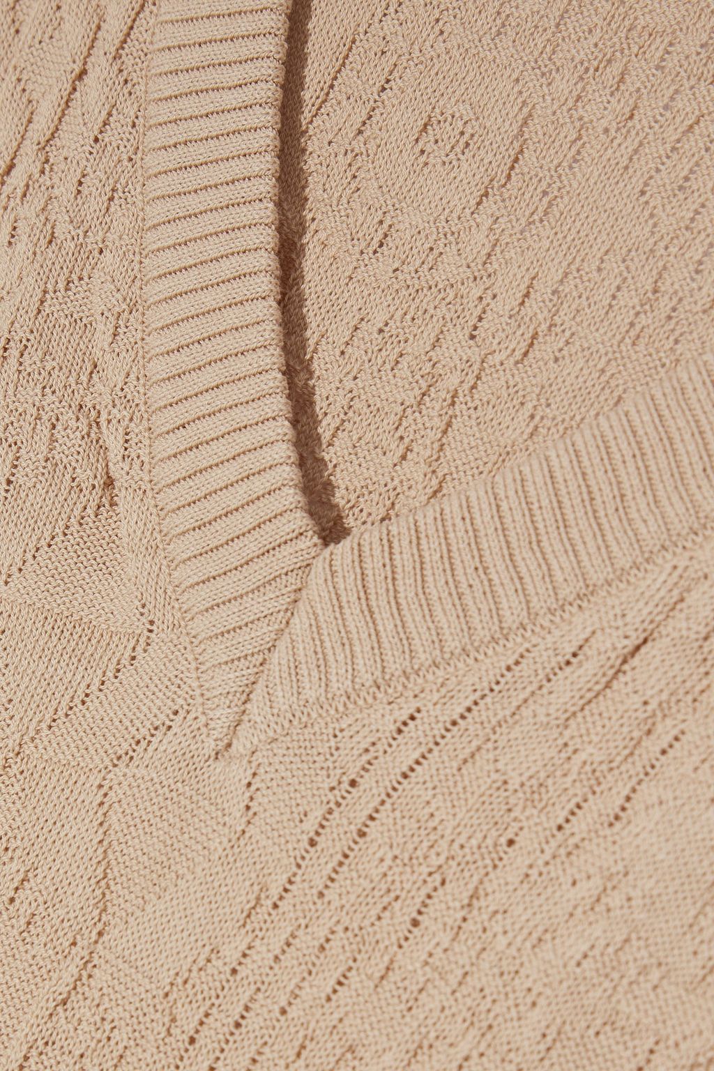 M MISSONI Jacquard-knit cotton top