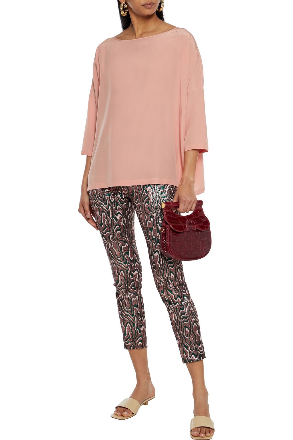 M MISSONI Silk crepe de chine blouse