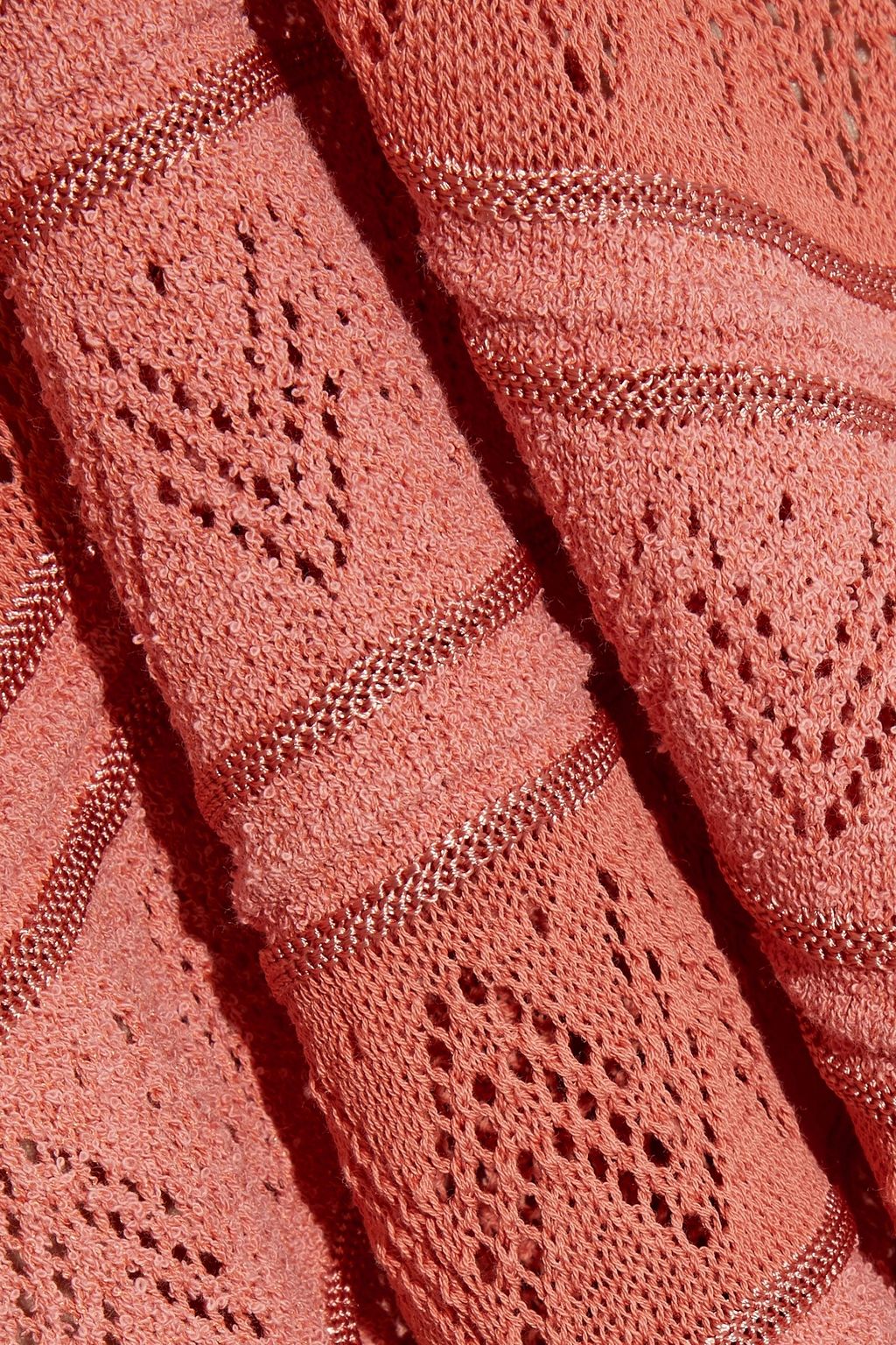 M MISSONI Crochet-knit cotton-blend mini dress