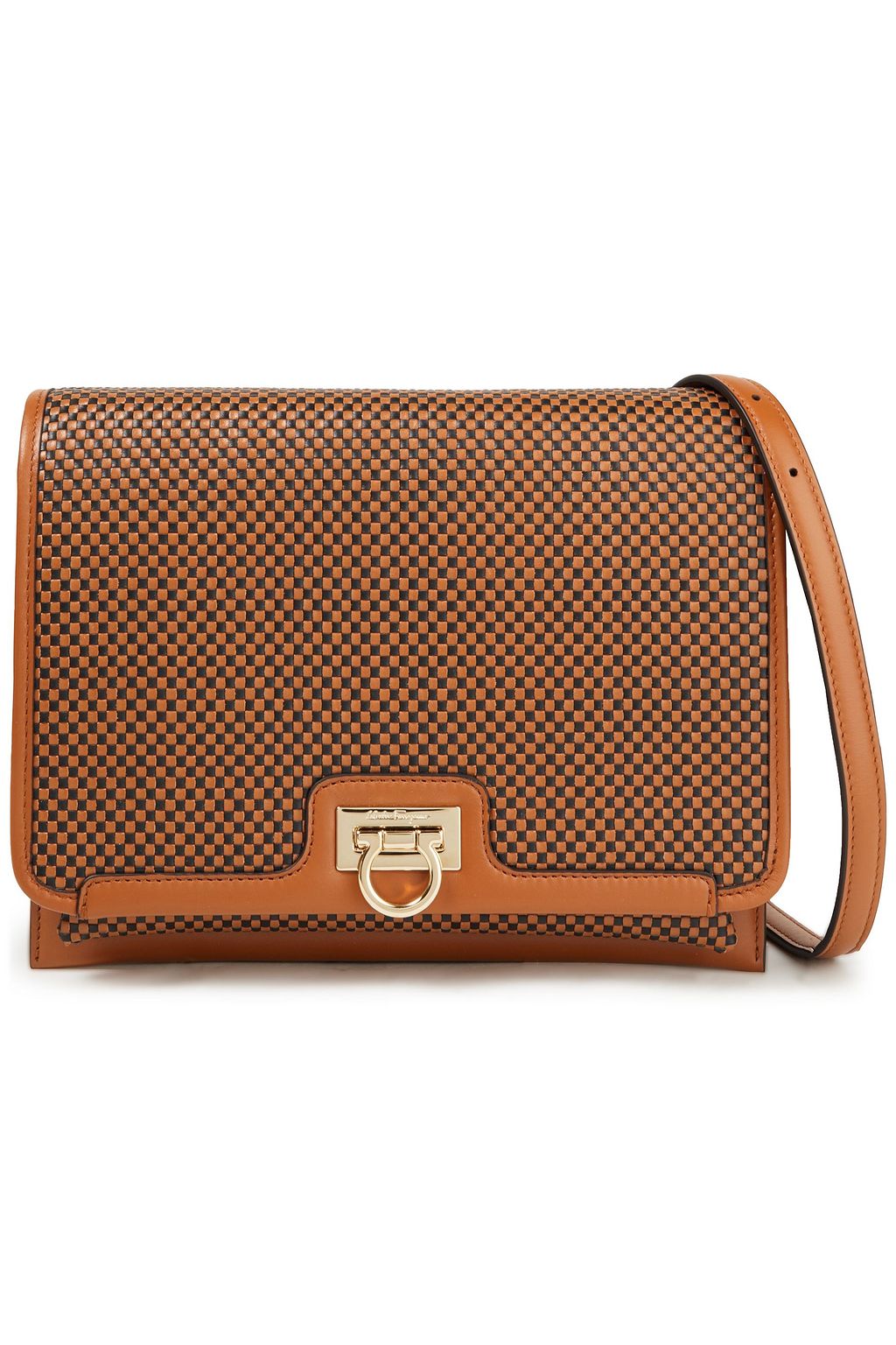 woven leather shoulder bag