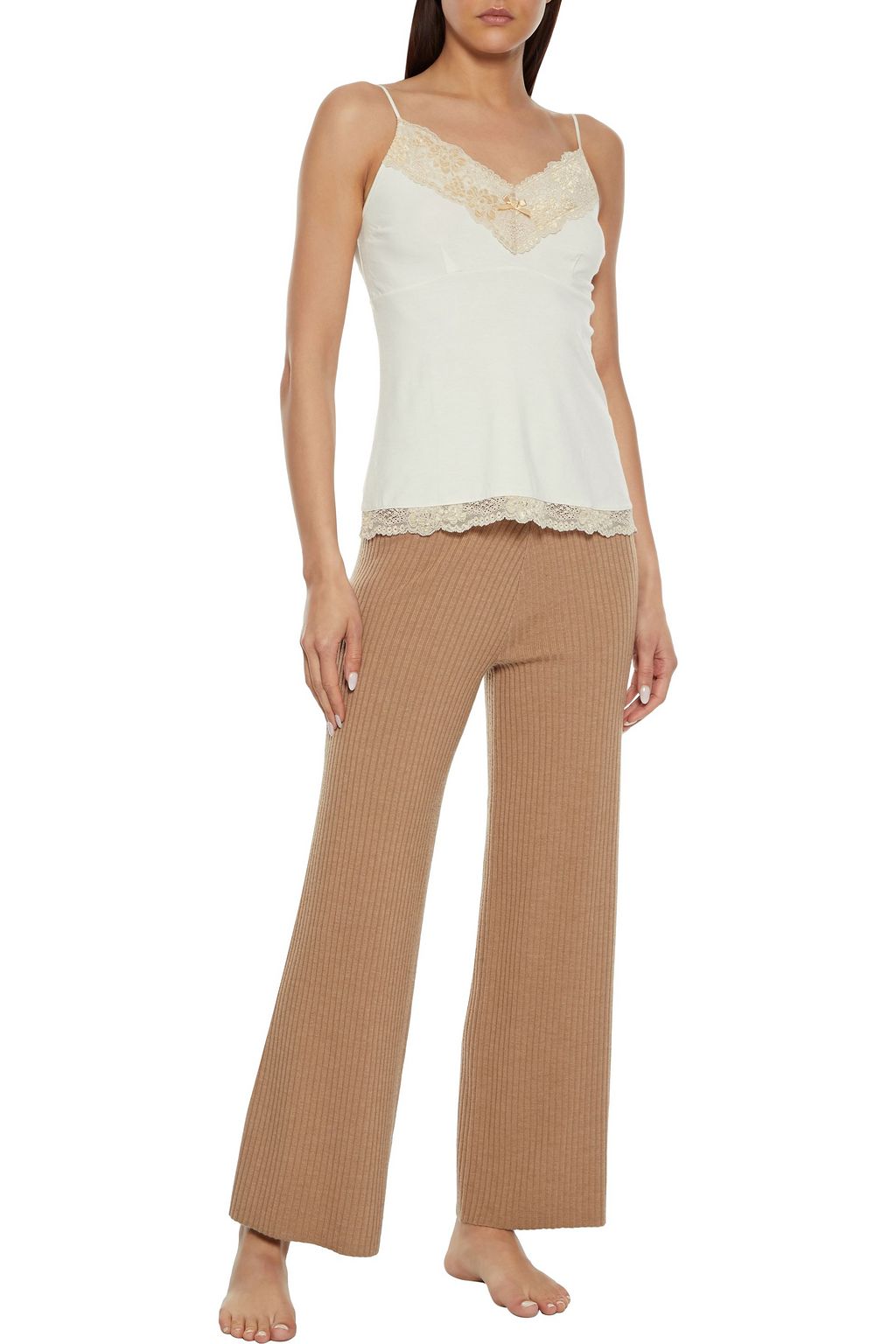 EBERJEY Prima Ballerina lace-trimmed stretch-jersey camisole