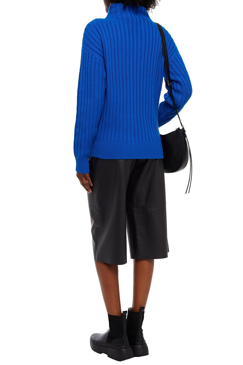 MICHAEL KORS COLLECTION Ribbed cashmere turtleneck sweater