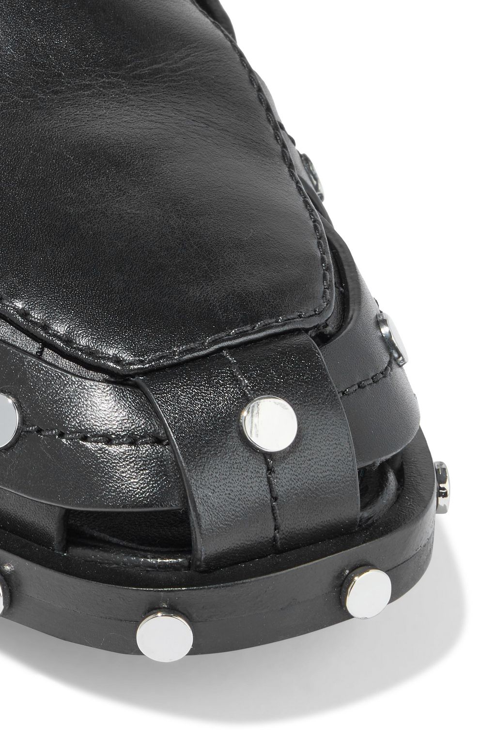 3.1 PHILLIP LIM Alexa studded woven leather ankle boots