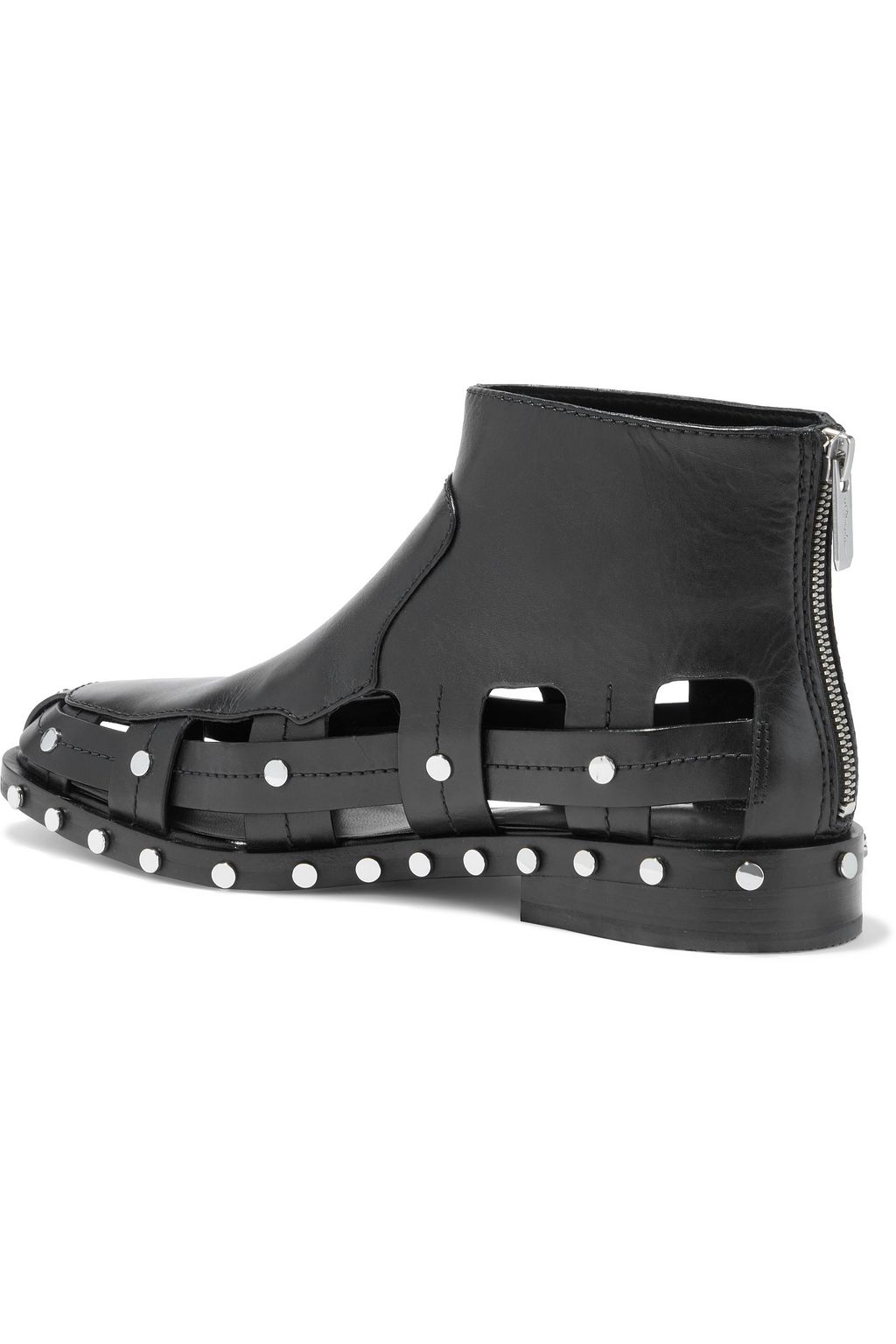 3.1 PHILLIP LIM Alexa studded woven leather ankle boots