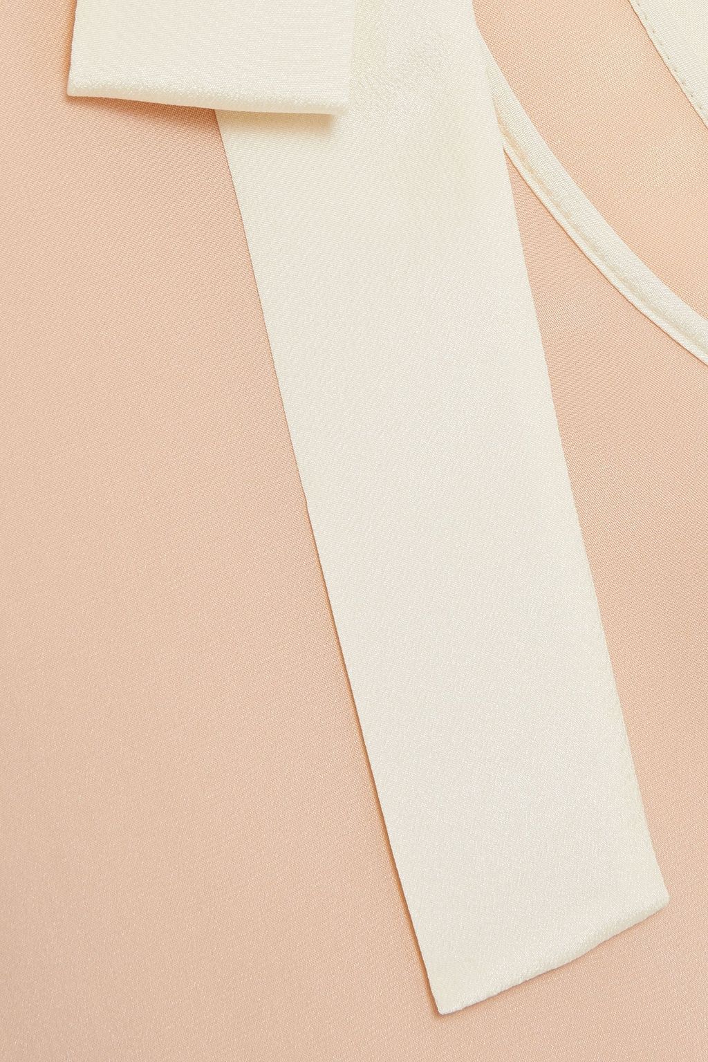 REDVALENTINO Bow-embellished silk crepe de chine top
