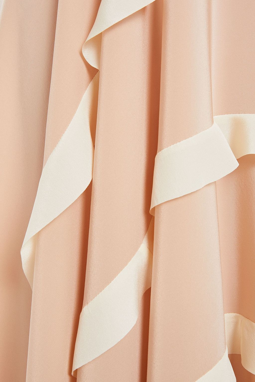 REDVALENTINO Ruffled silk crepe de chine dress