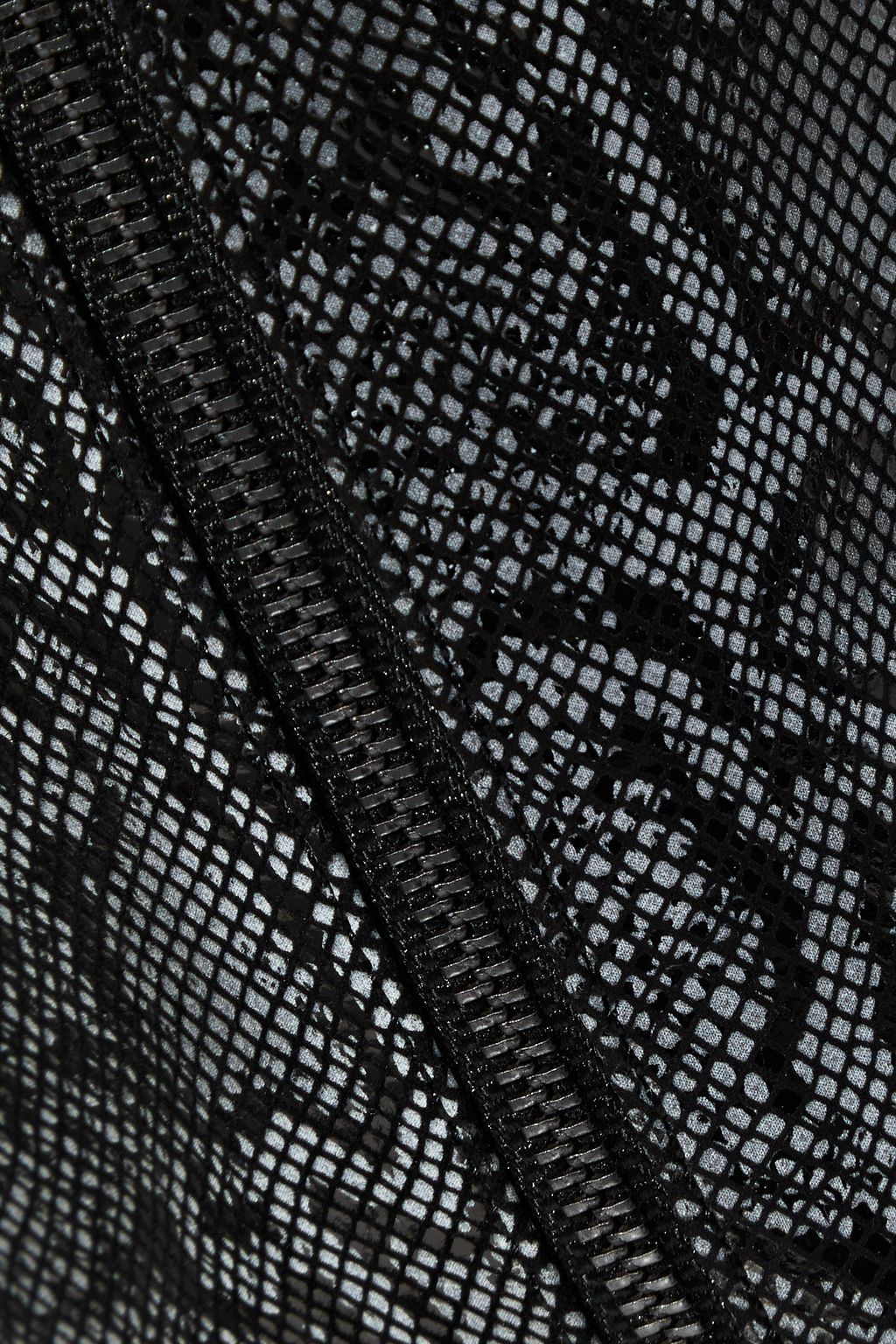 J BRAND Darcy coated snake-effect leather leggings