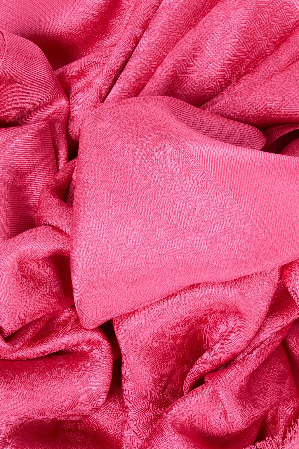 FERRAGAMO Silk and wool-blend jacquard scarf