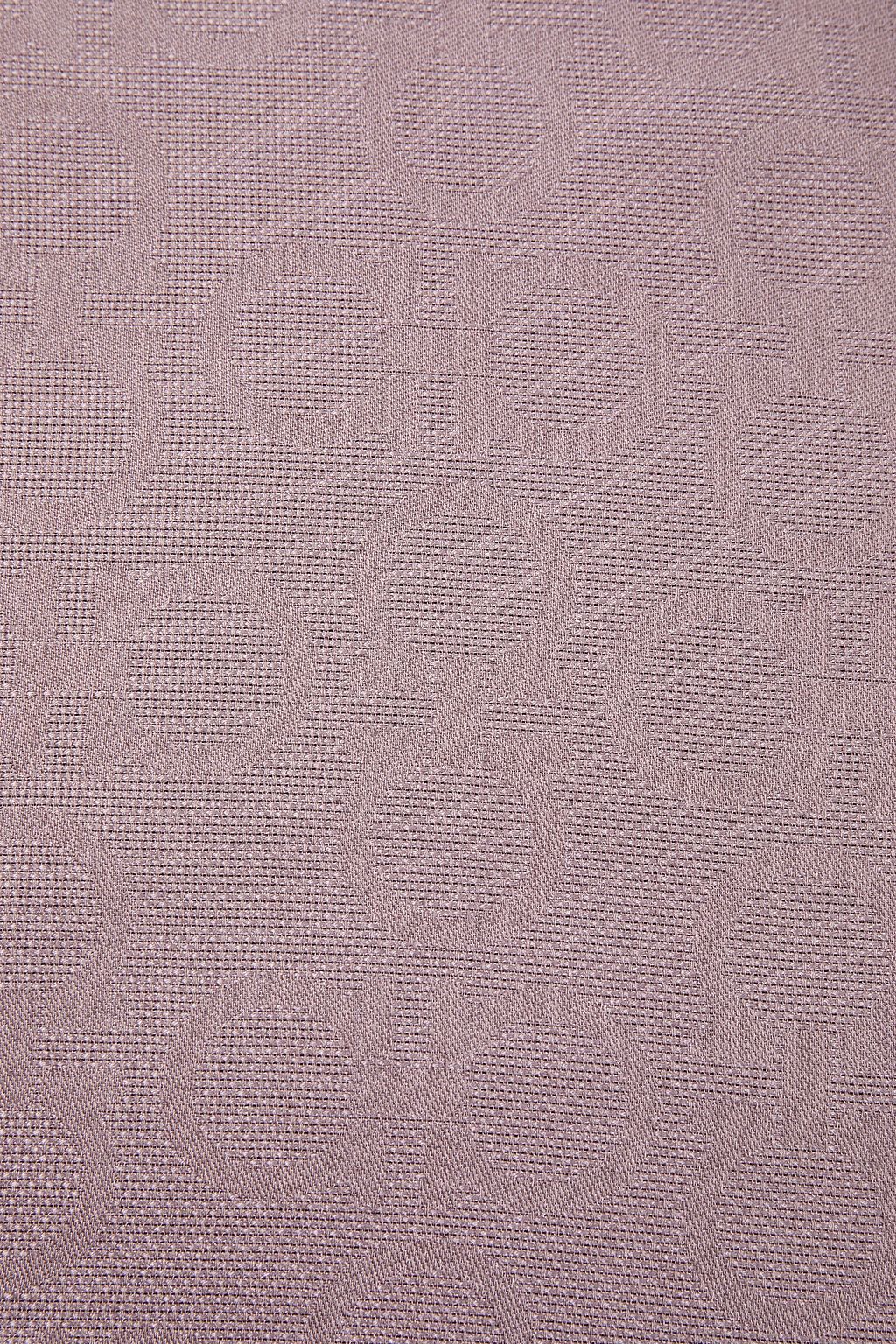 FERRAGAMO Frayed silk and wool-blend jacquard scarf