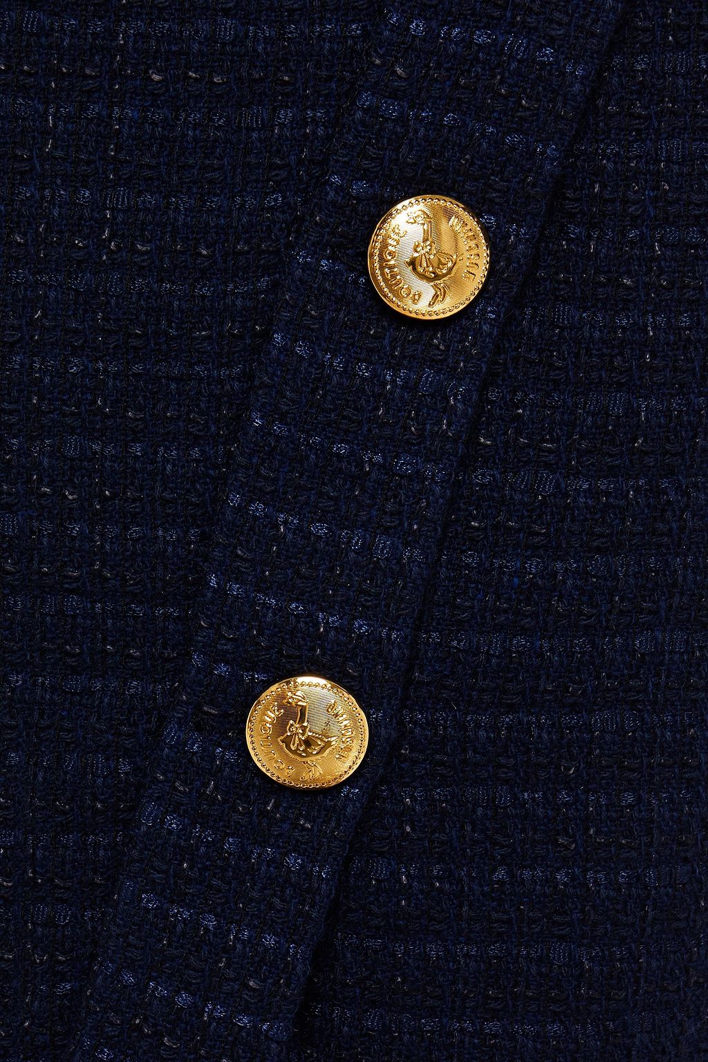 BOUTIQUE MOSCHINO Button-detailed tweed pencil skirt