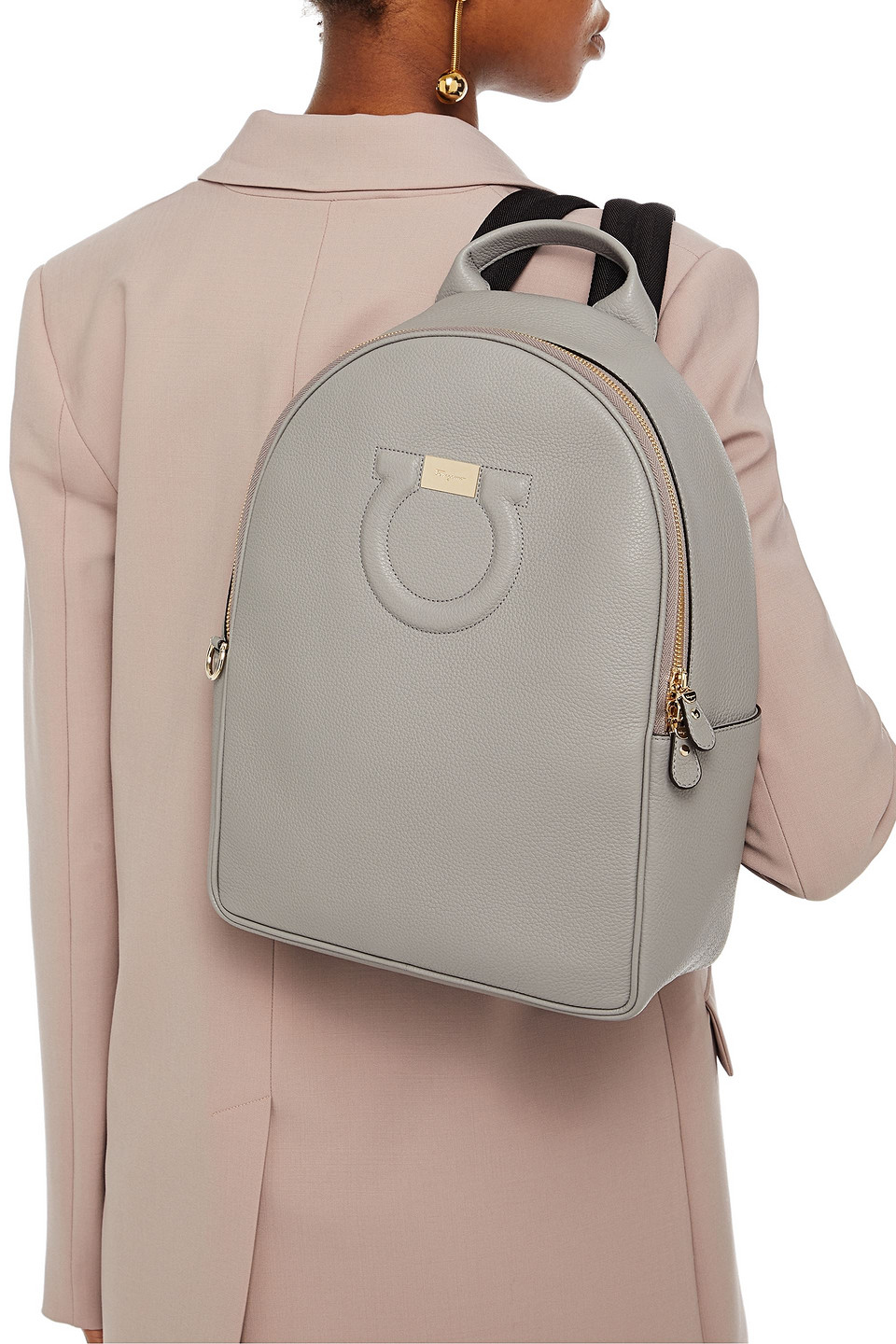 ferragamo leather backpack