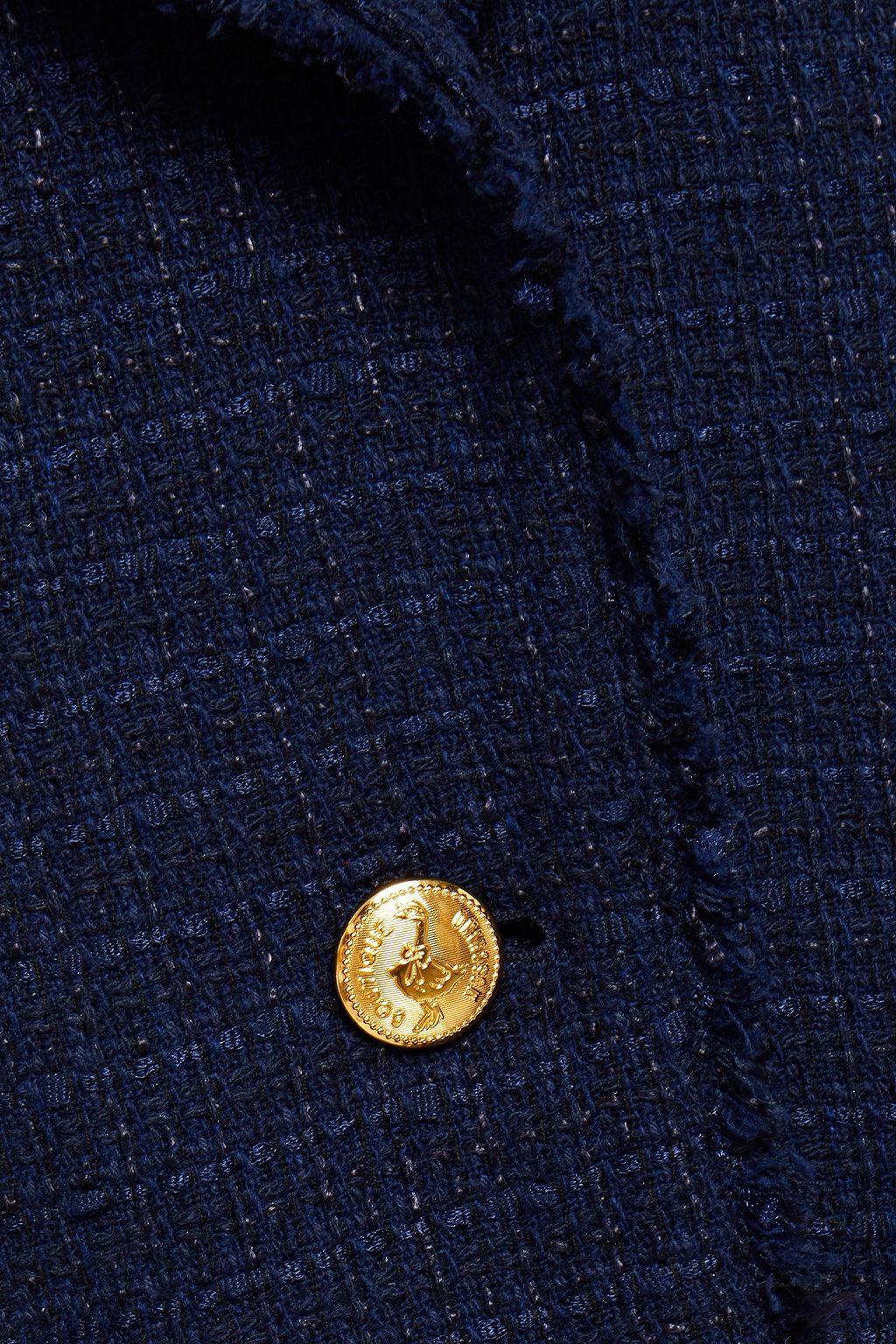BOUTIQUE MOSCHINO Frayed tweed blazer