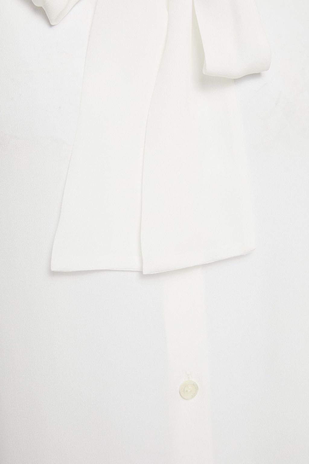 BOUTIQUE MOSCHINO Pussy-bow crepe de chine blouse