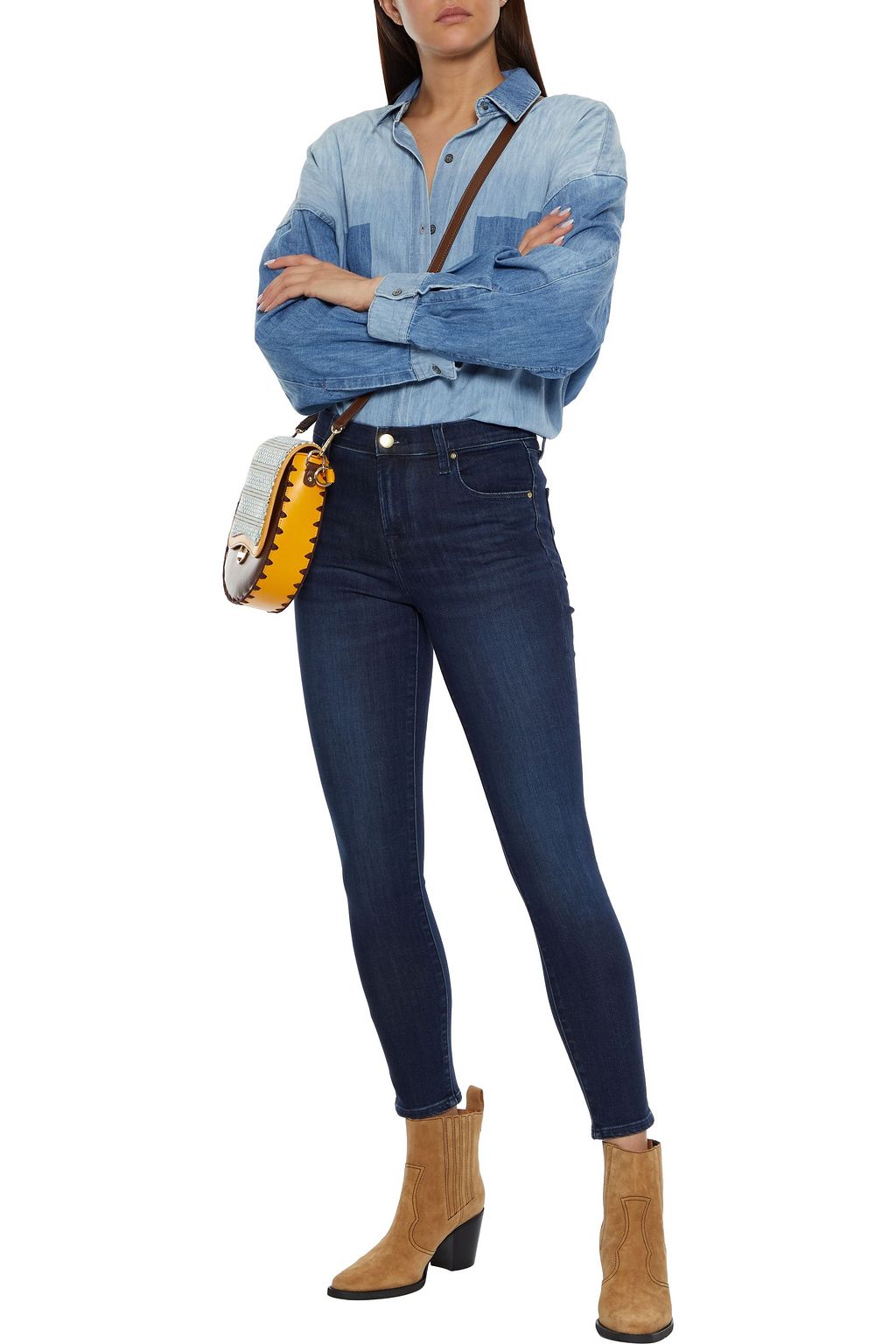 J BRAND Alana cropped mid-rise skinny jeans