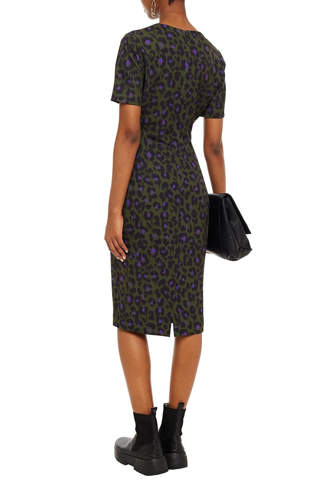 BOUTIQUE MOSCHINO Leopard-print stretch-jersey dress