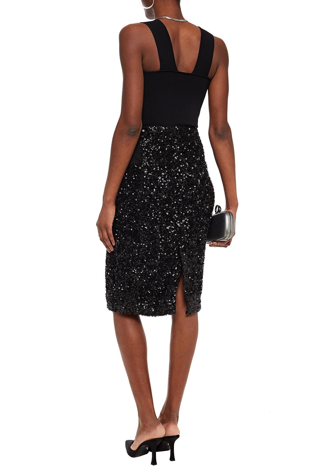 REDEMPTION Sequined chiffon skirt