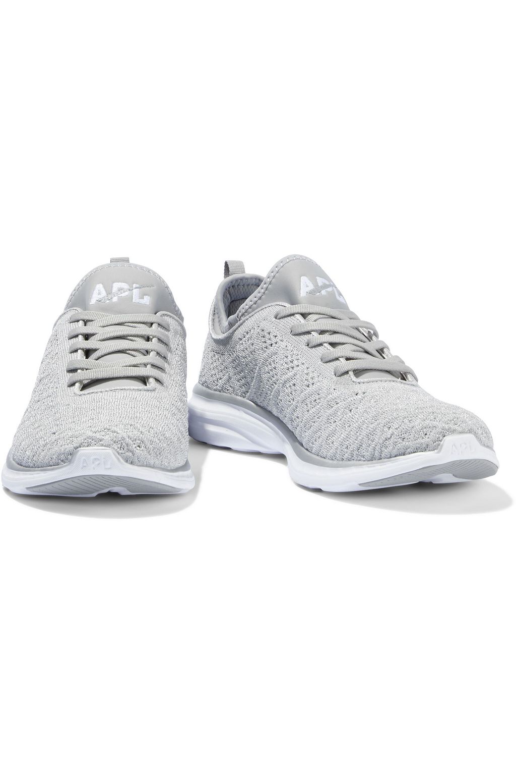 APL ATHLETIC PROPULSION LABS TechLoom Phantom neoprene and metallic stretch-knit sneakers