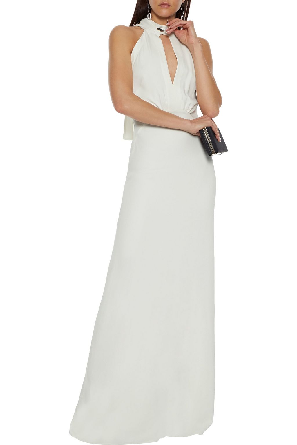 VICTORIA BECKHAM Gathered crepe gown