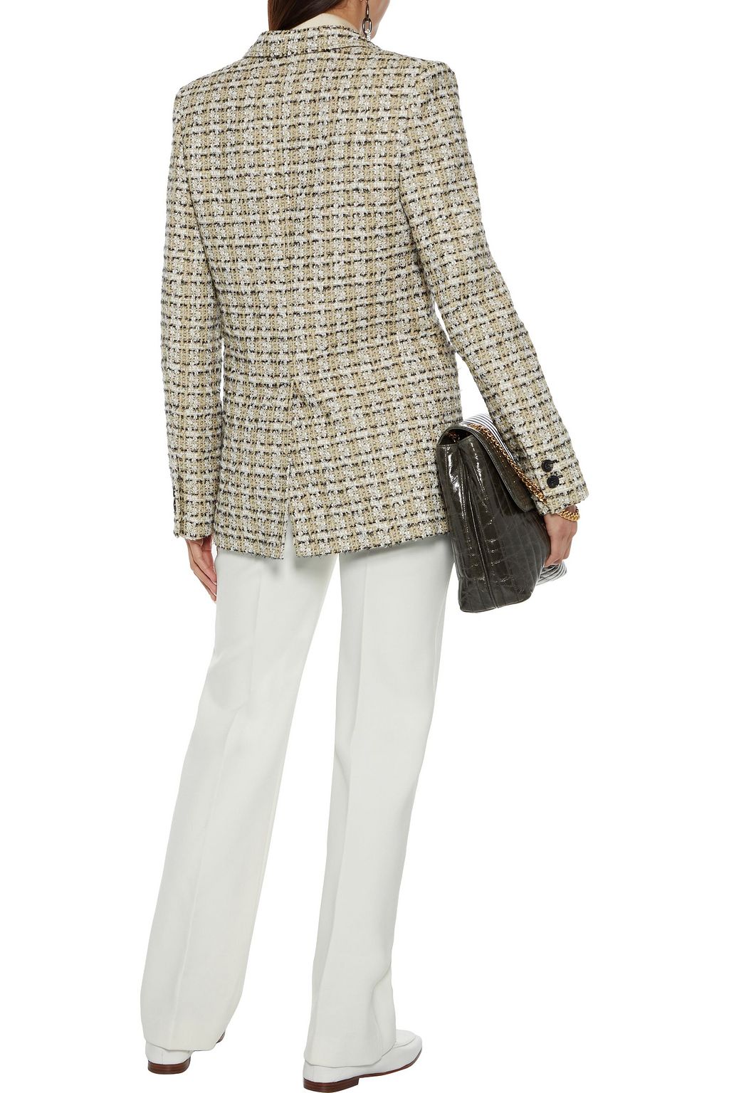 VICTORIA BECKHAM Cotton-blend tweed blazer
