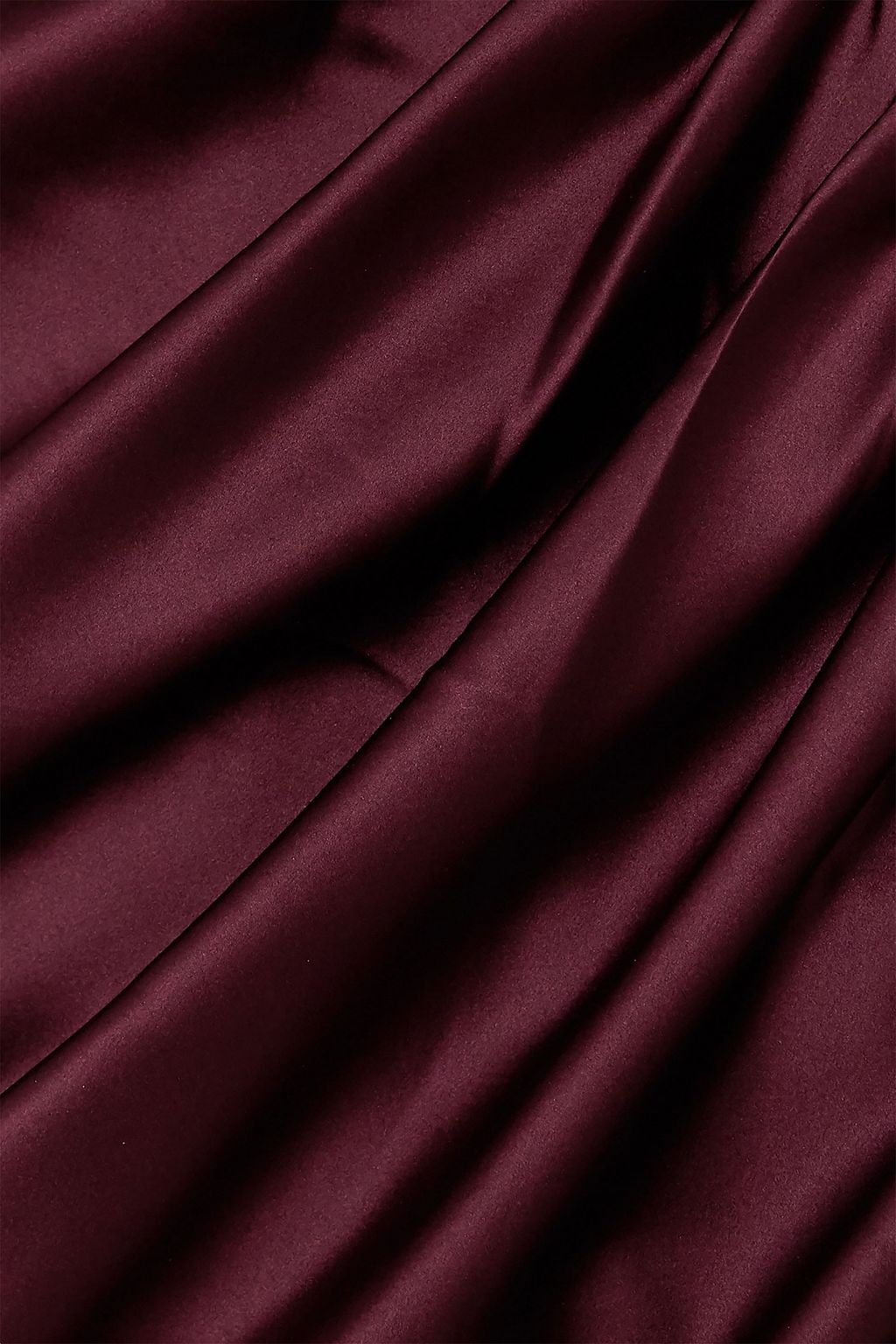 VERONICA BEARD Casela wrap-effect ruched stretch-silk satin dress