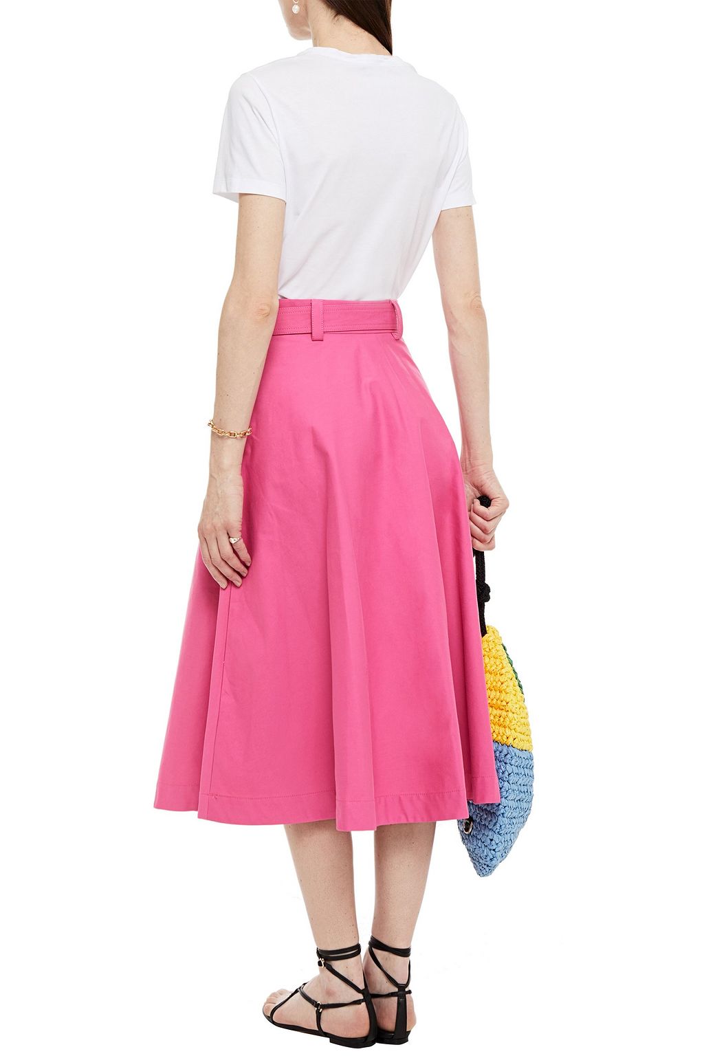 REDVALENTINO Embellished printed cotton-jersey T-shirt