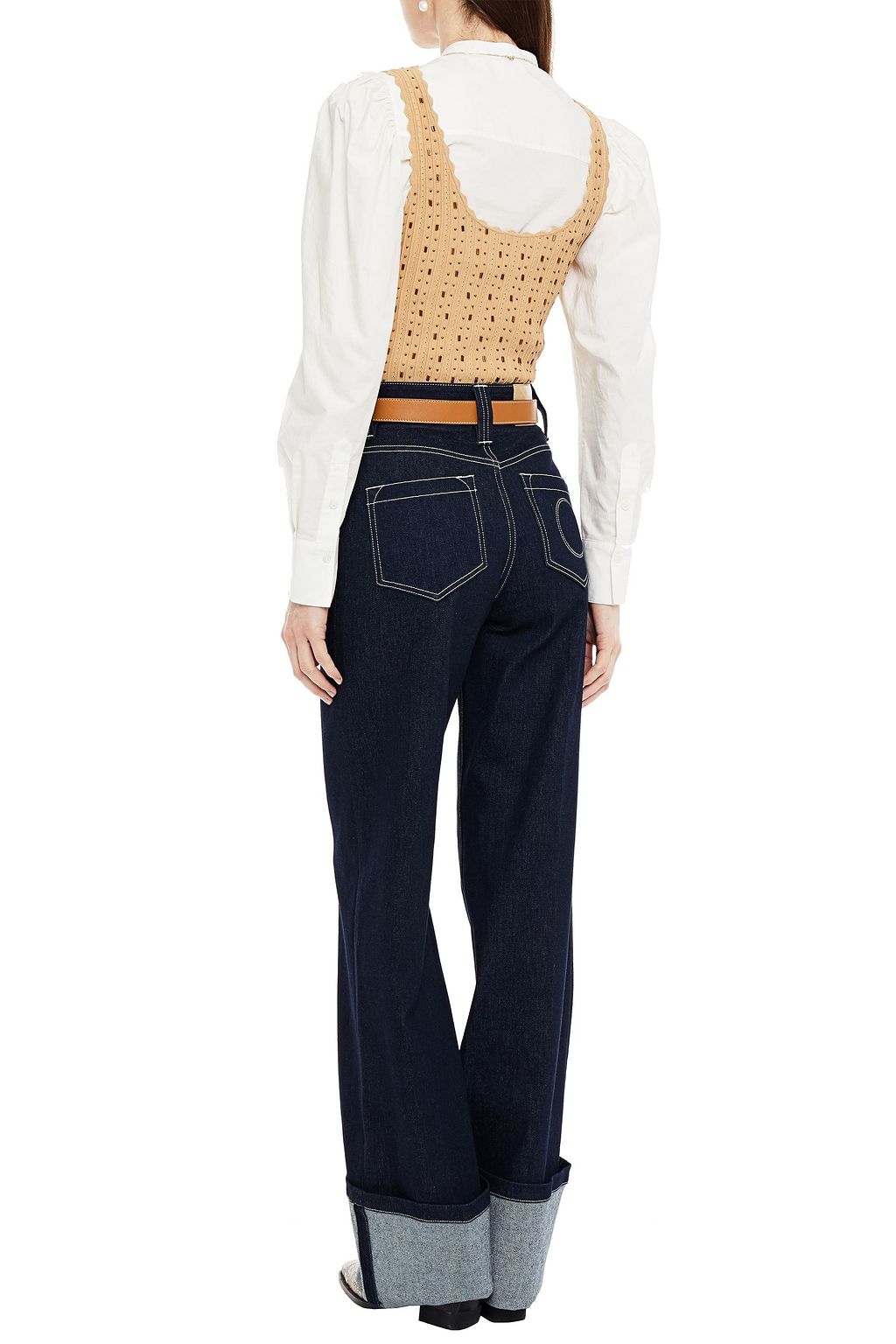 CHLOÉ ハイライズ ワイドレッグ ジーンズ