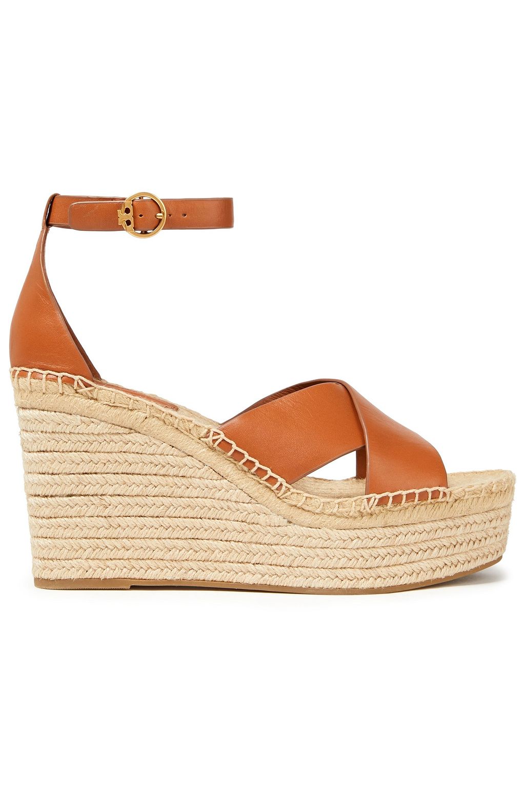 global Amazon Jungle cirkulære Light brown Studded leather platform espadrilles | Sale up to 70% off | THE  OUTNET | TORY BURCH | THE OUTNET