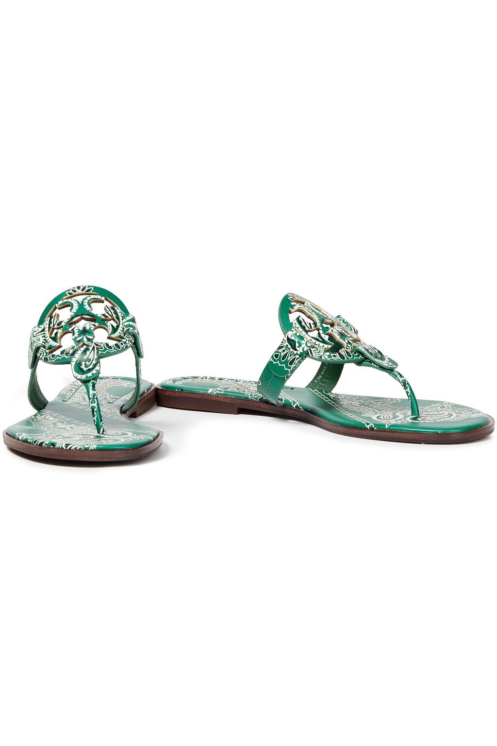 green tory burch sandals