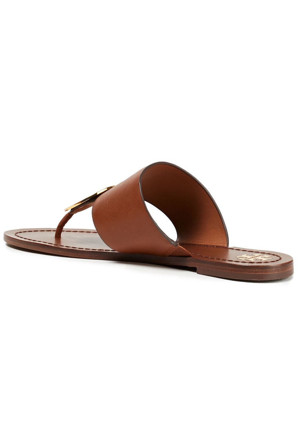 TORY BURCH Embellished textured-leather sandals