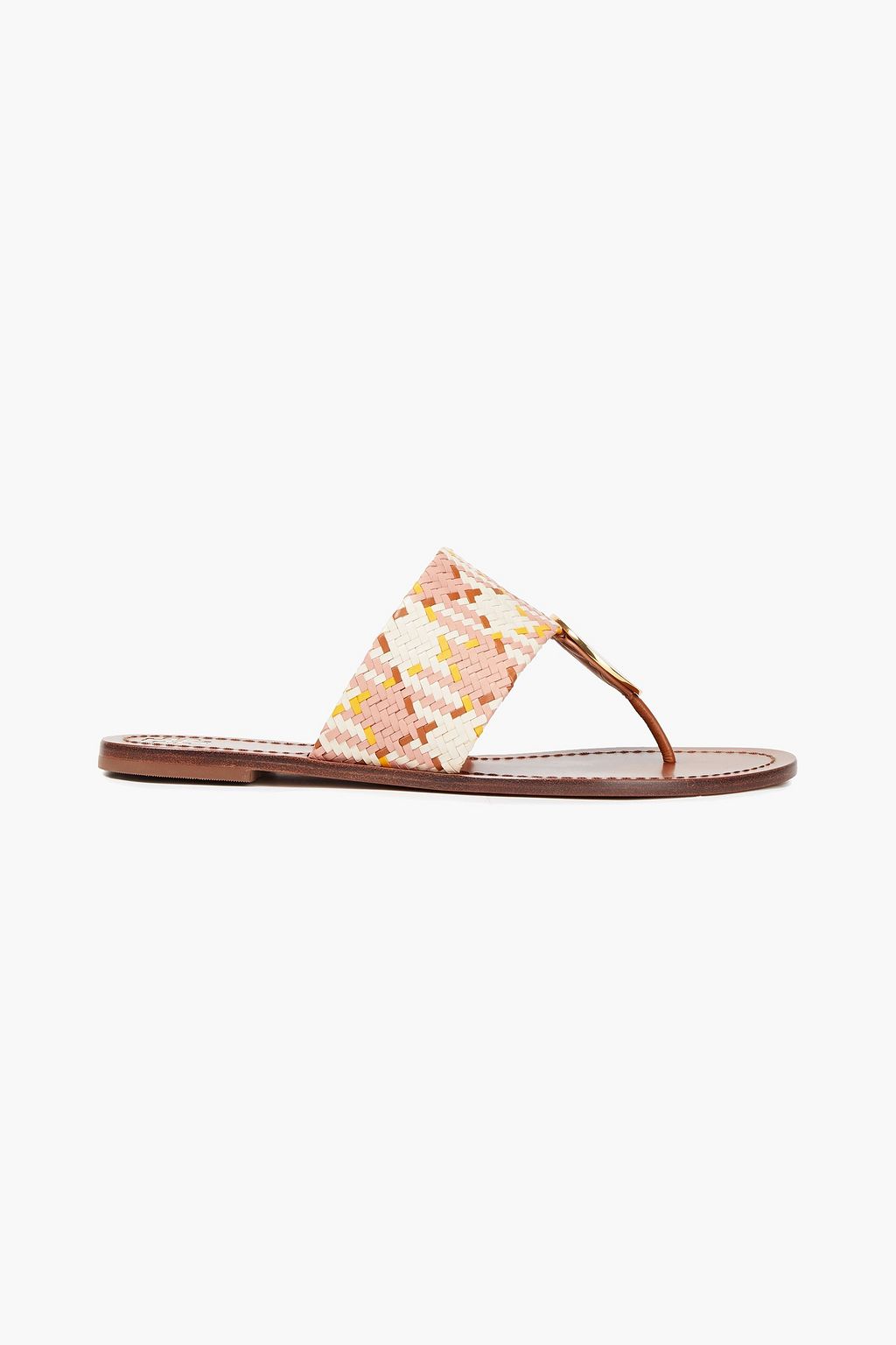 brown leather tory burch sandals