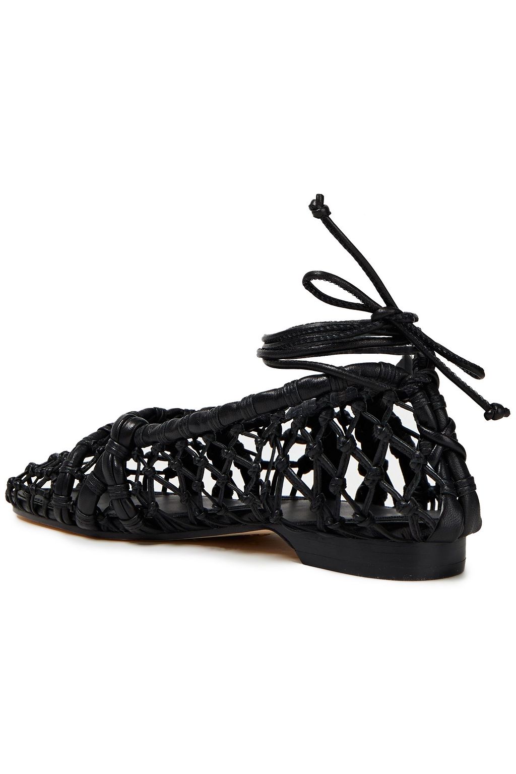 TORY BURCH Helena knotted leather ballet flats
