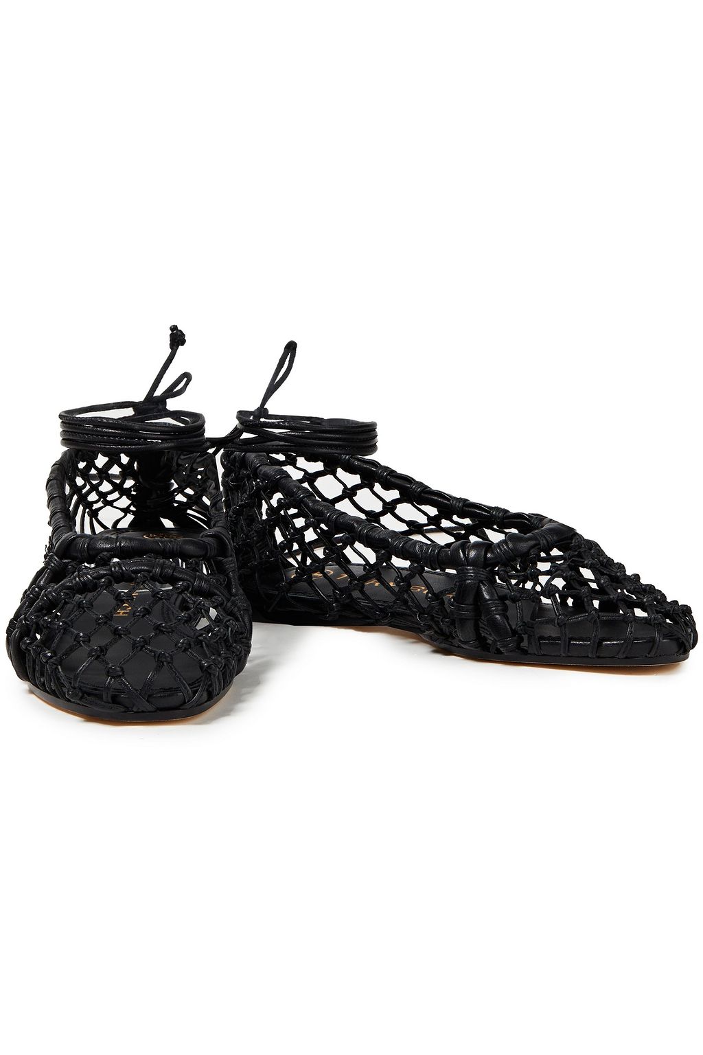 TORY BURCH Helena knotted leather ballet flats