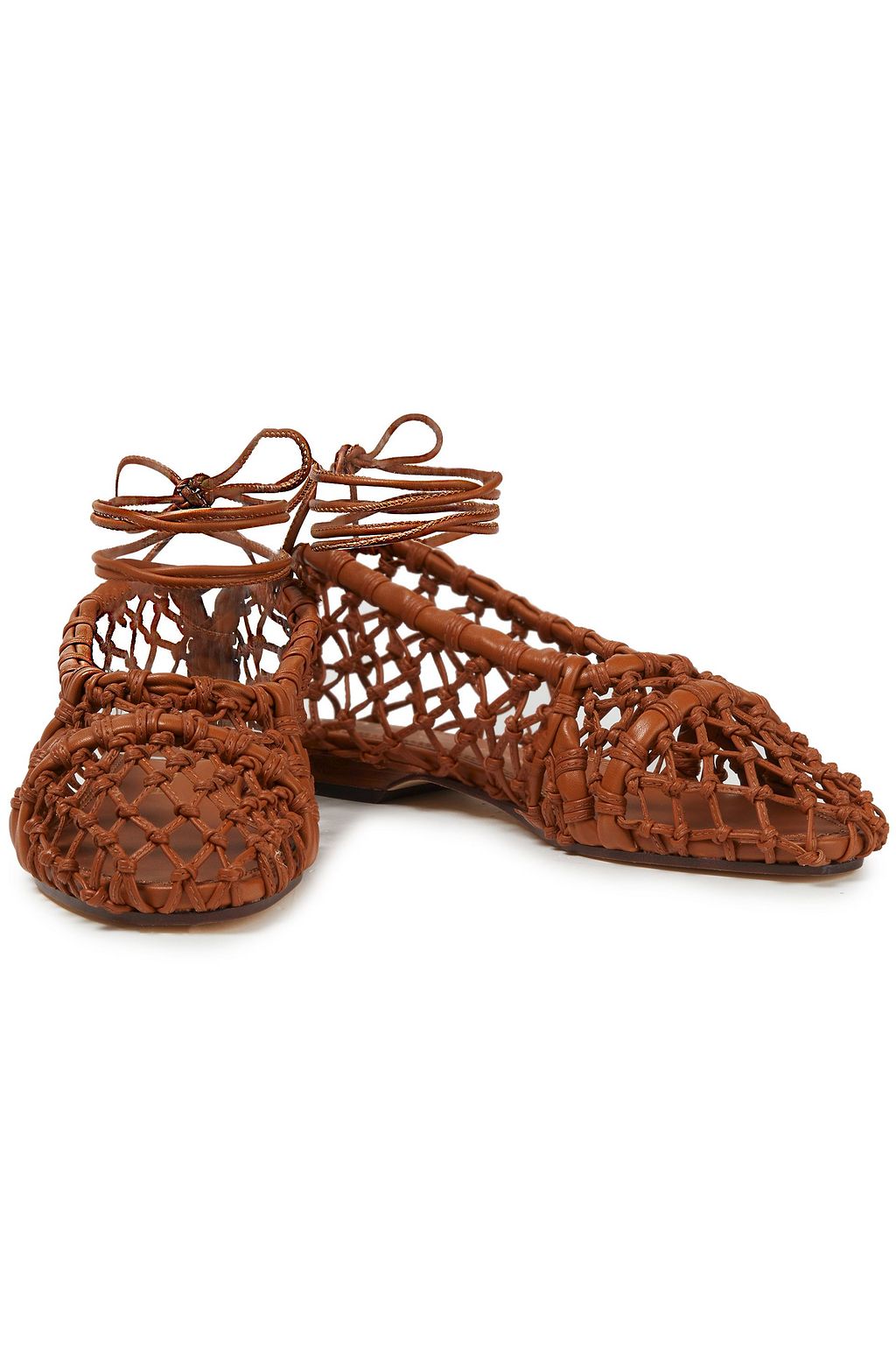 TORY BURCH Helena Ballerinas aus Leder mit Knotendetail
